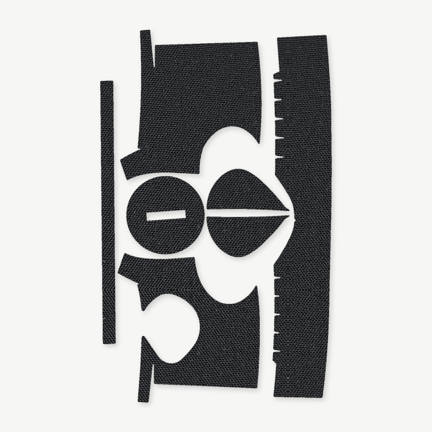 Optic Wrap Kit for Trijicon MRO - die-cut Cordura 1000D kit pieces in Black - Combat Textiles