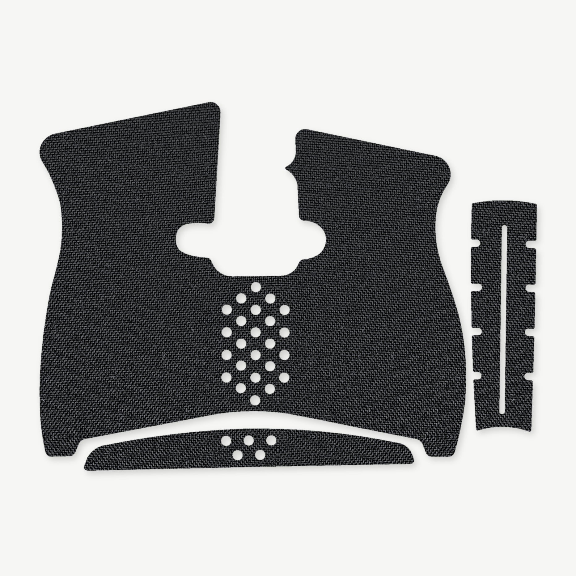 Grip Kit for Taurus G2C - die-cut Cordura 1000D kit pieces in Black - Combat Textiles