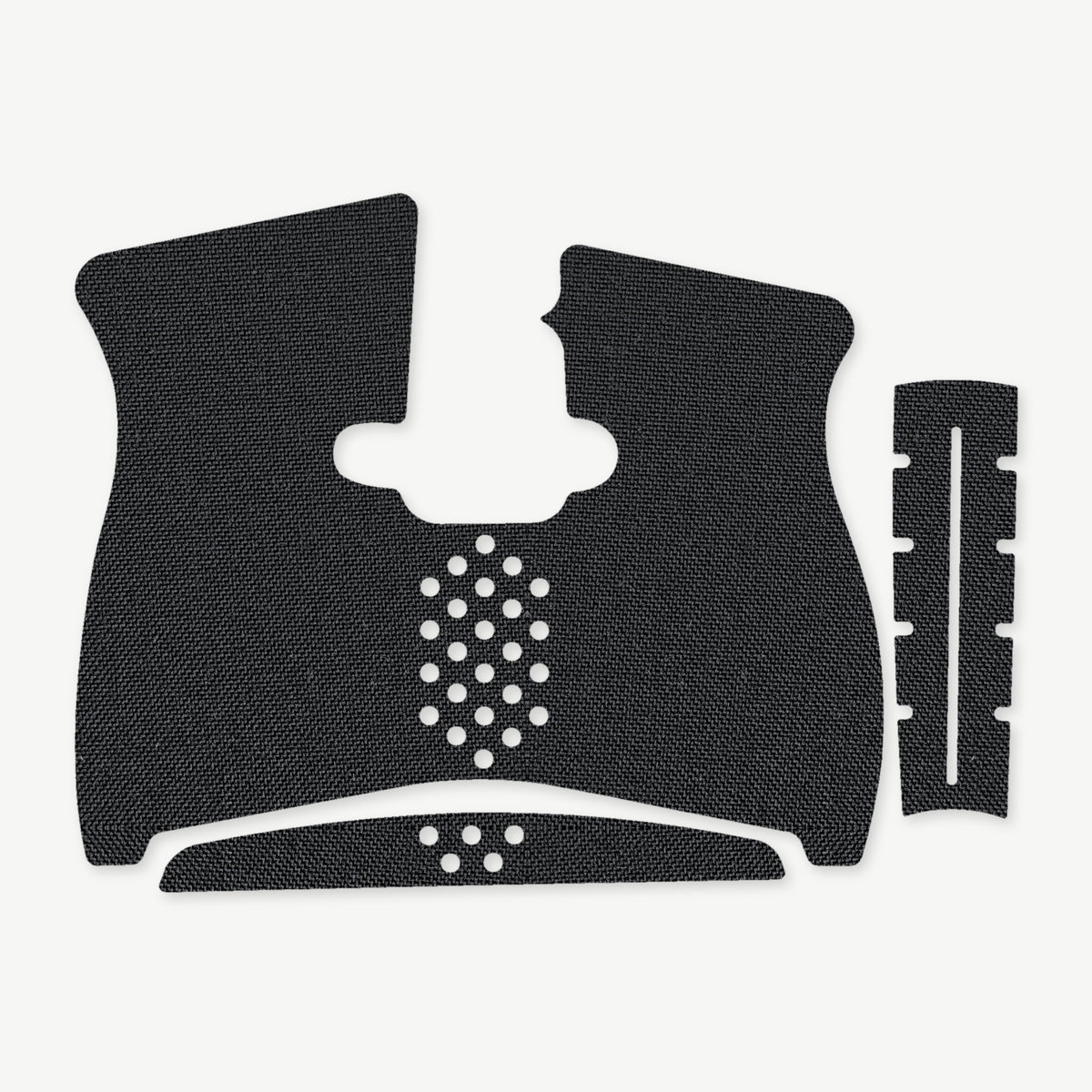 Grip Kit for Taurus G2C - die-cut Cordura 1000D kit pieces in Black - Combat Textiles