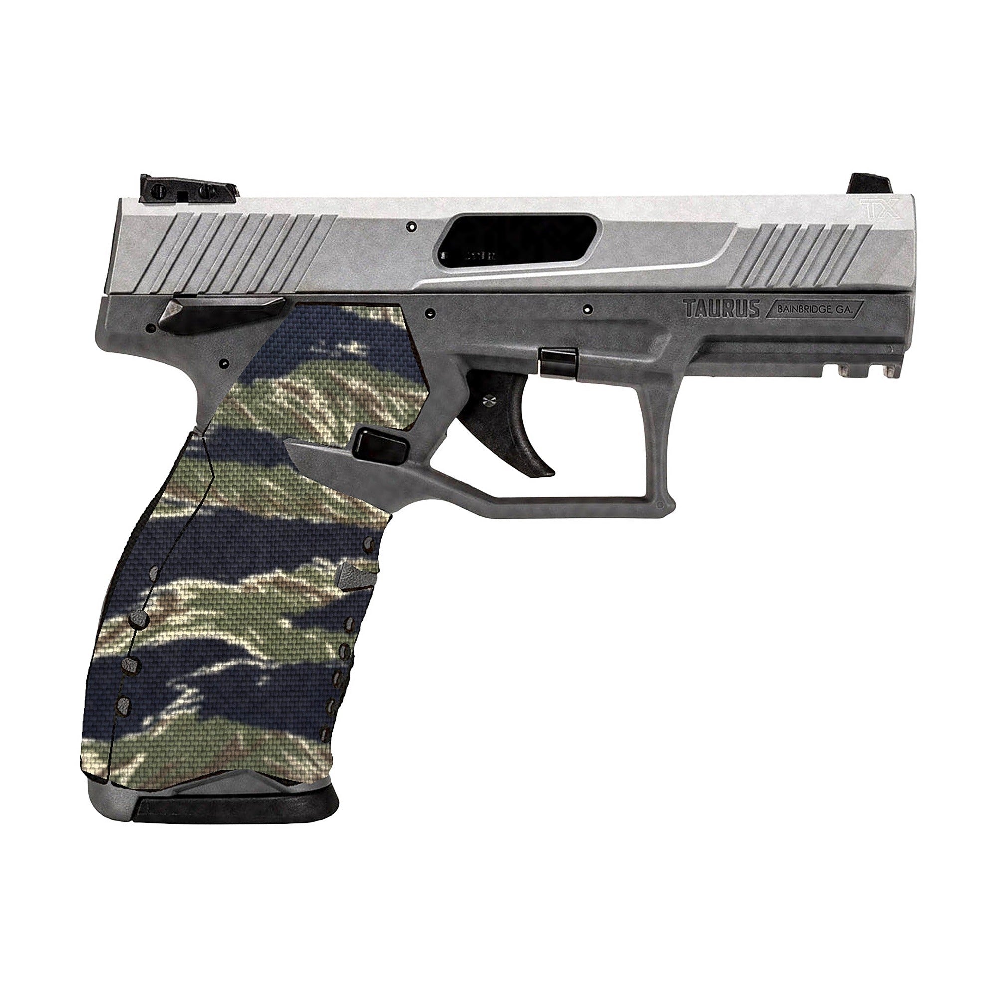 Taurus TX22 Cordura grip wrap, Tiger Stripe (Green/Black)