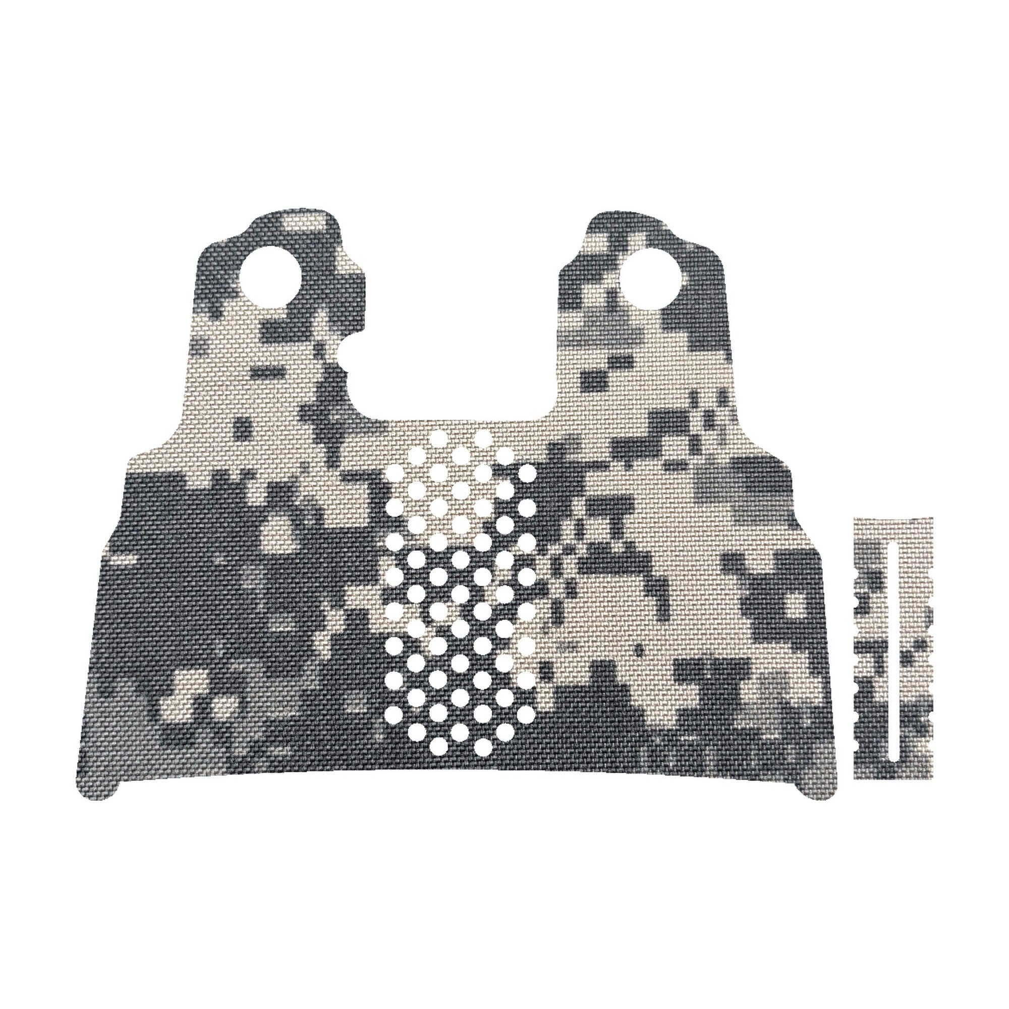 Tisas 1911 Double Stack (9mm) grip wrap kit outline, ACU