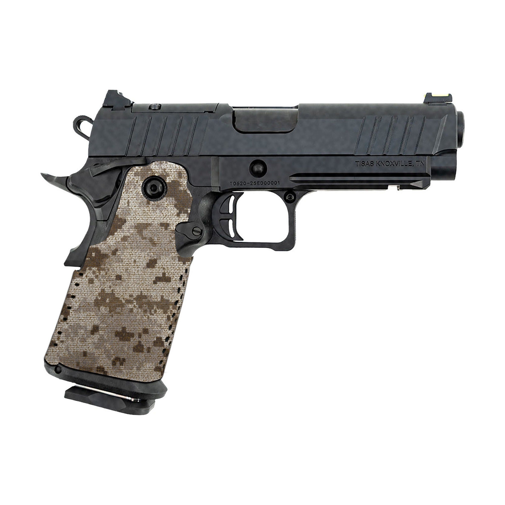 Tisas 1911 Double Stack (9mm) Cordura grip wrap, ACU (Desert)