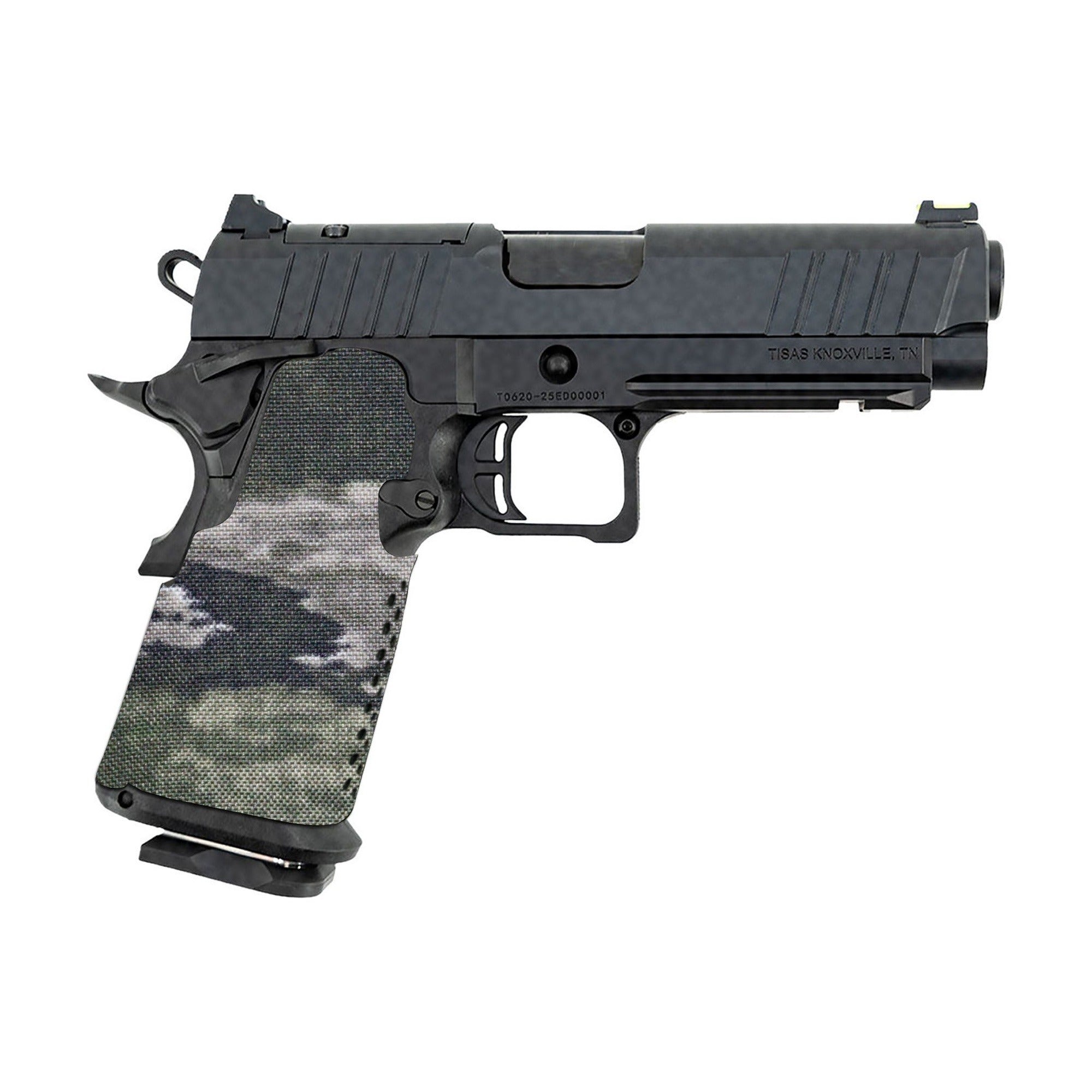 Tisas 1911 Double Stack (9mm) Cordura grip wrap, A-TACS iX