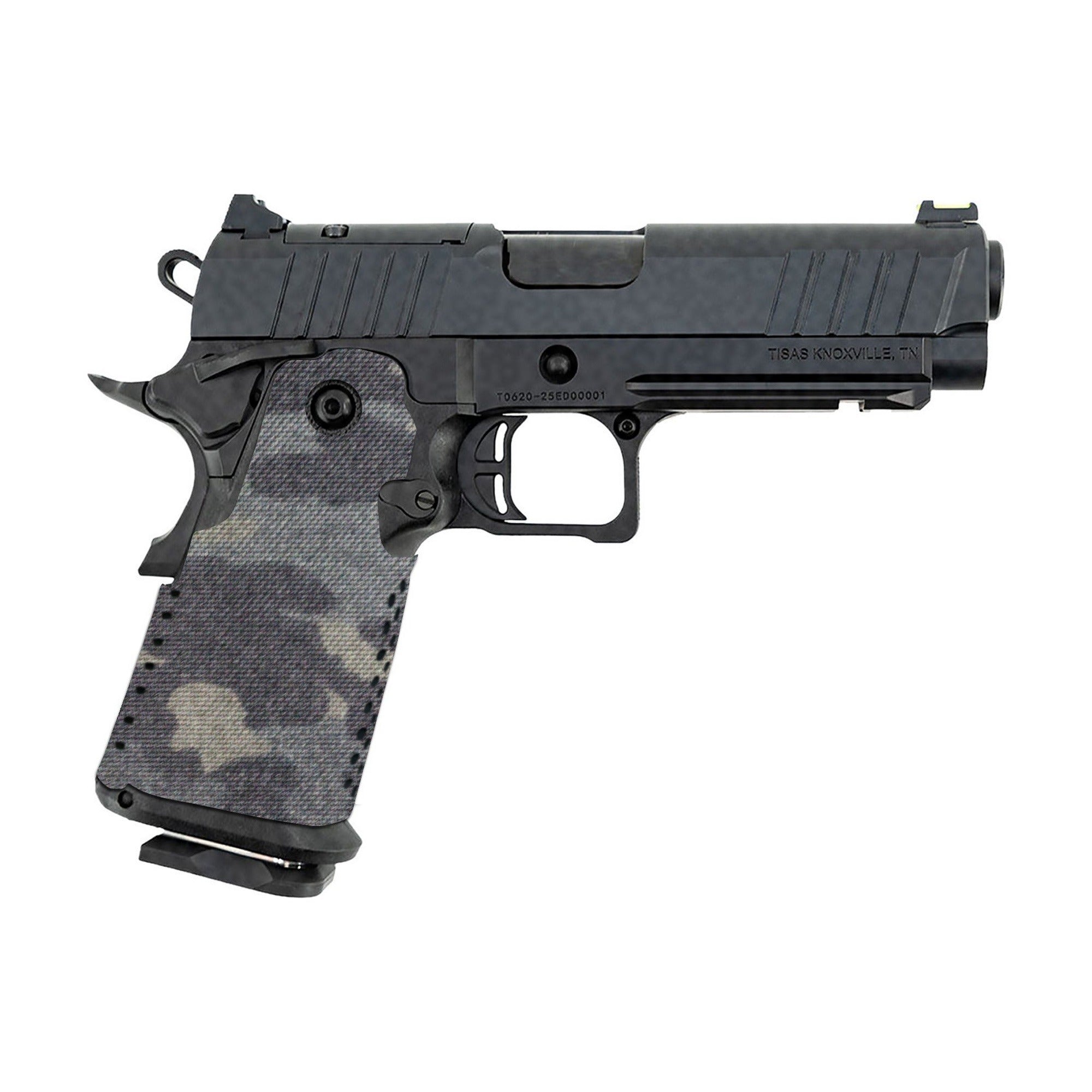 Tisas 1911 Double Stack (9mm) Cordura grip wrap, MultiCam Black