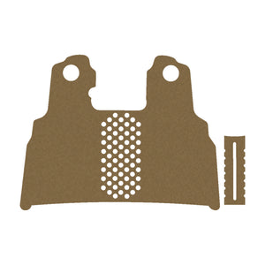 Tisas 1911 Double Stack (9mm) grip wrap kit outline, Coyote