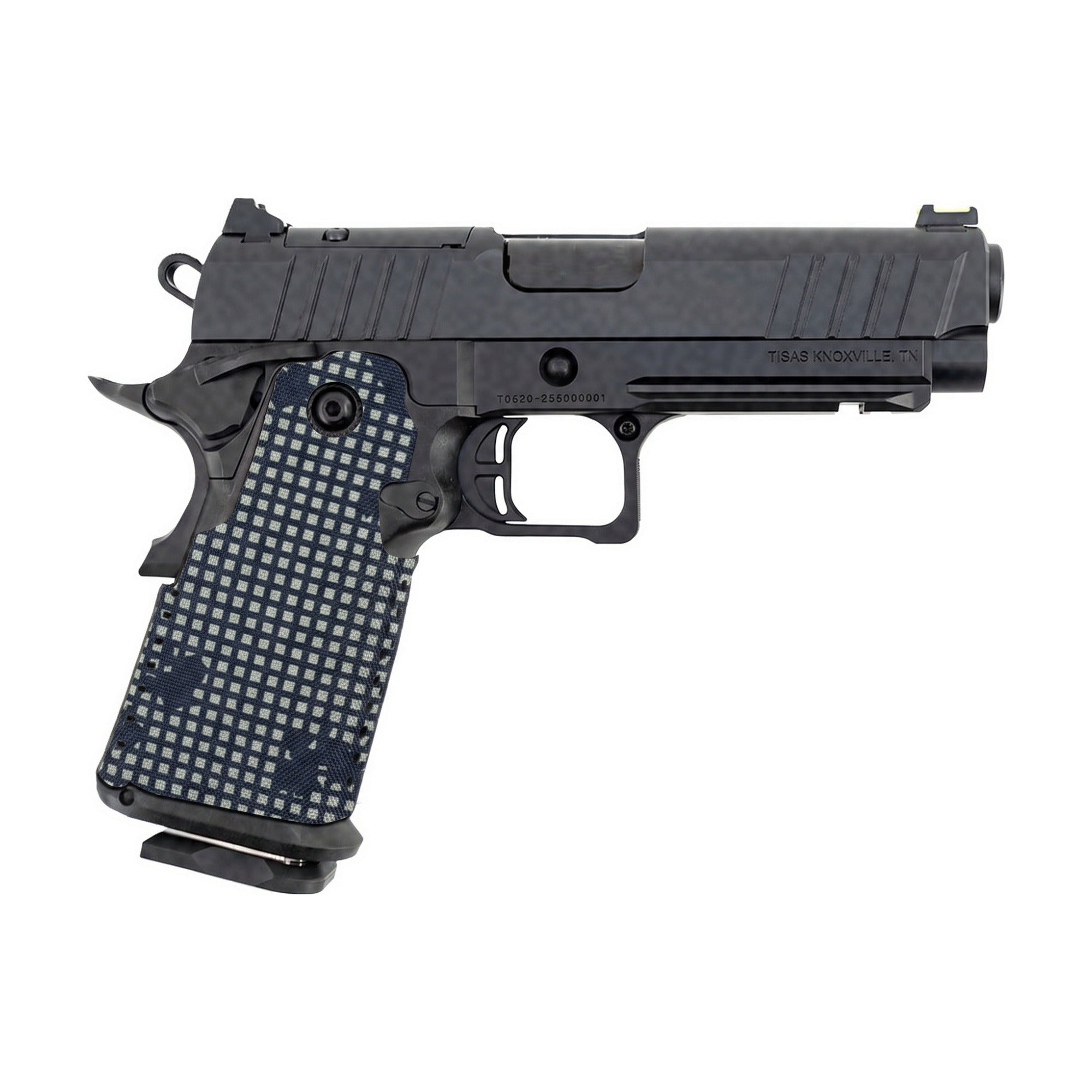 Tisas 1911 Double Stack (9mm) Cordura grip wrap, Desert Night Camo