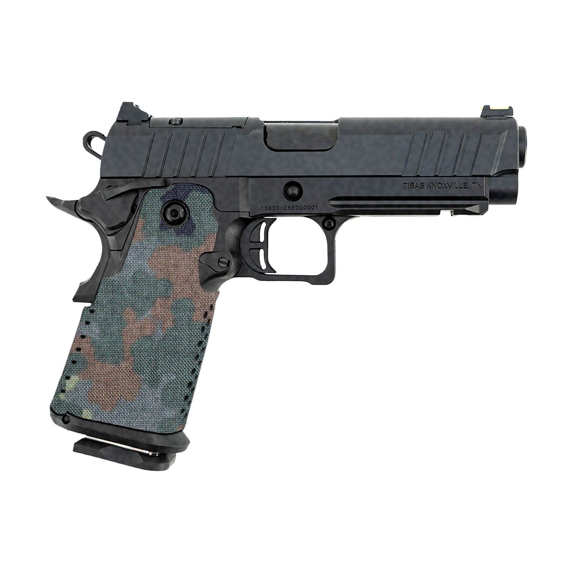 Tisas 1911 Double Stack (9mm) Cordura grip wrap, Flecktarn
