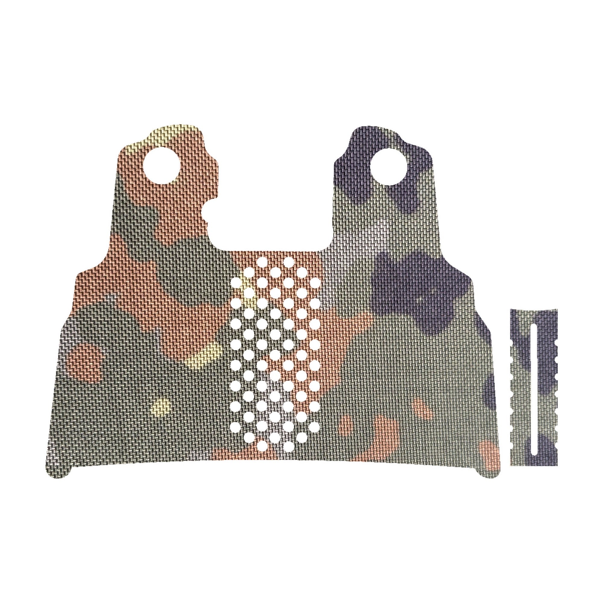 Tisas 1911 Double Stack (9mm) grip wrap kit outline, Flecktarn