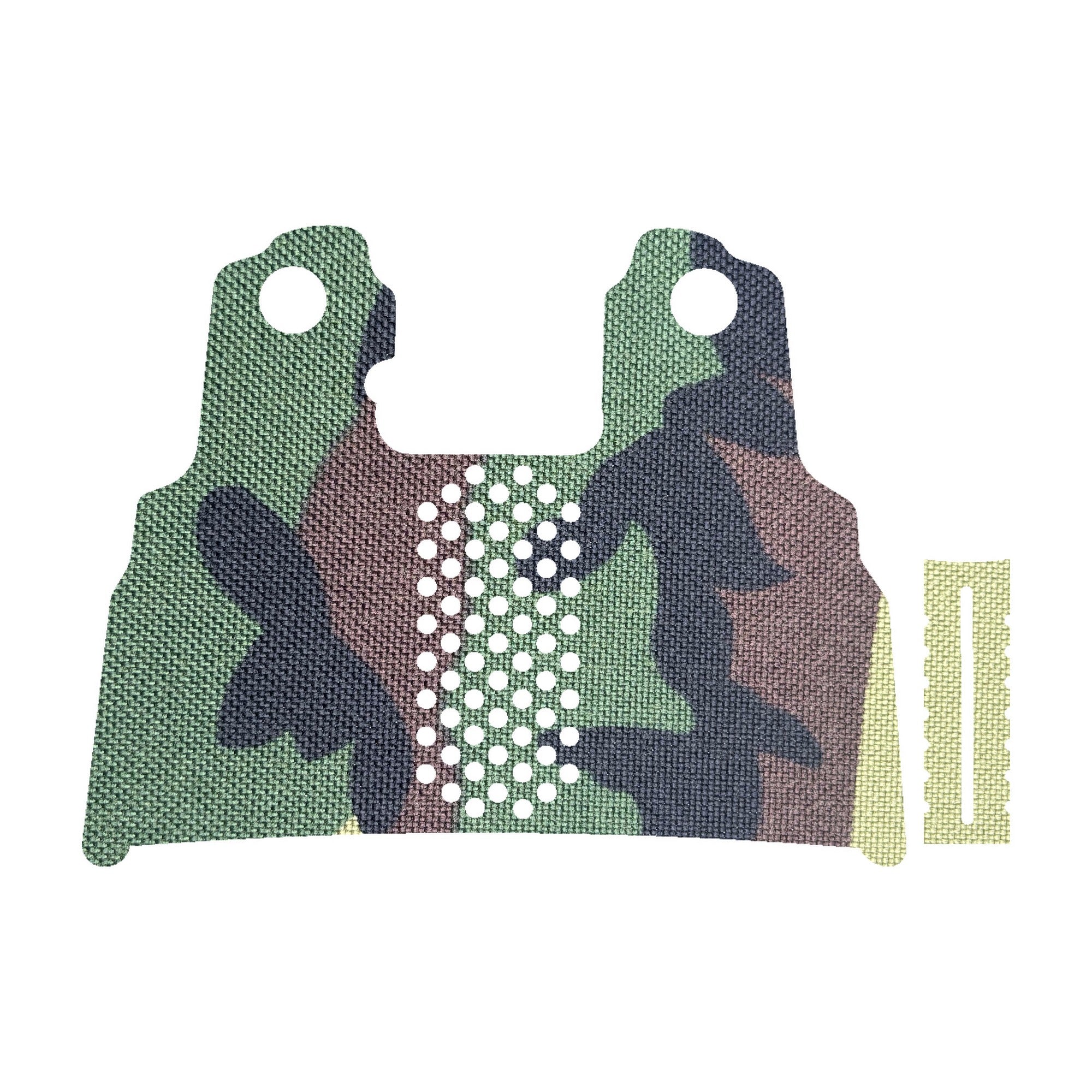 Tisas 1911 Double Stack (9mm) grip wrap kit outline, M81 Woodland