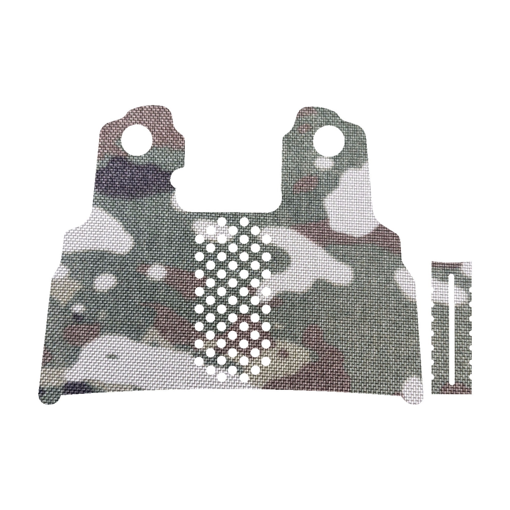 Tisas 1911 Double Stack (9mm) grip wrap kit outline, MultiCam
