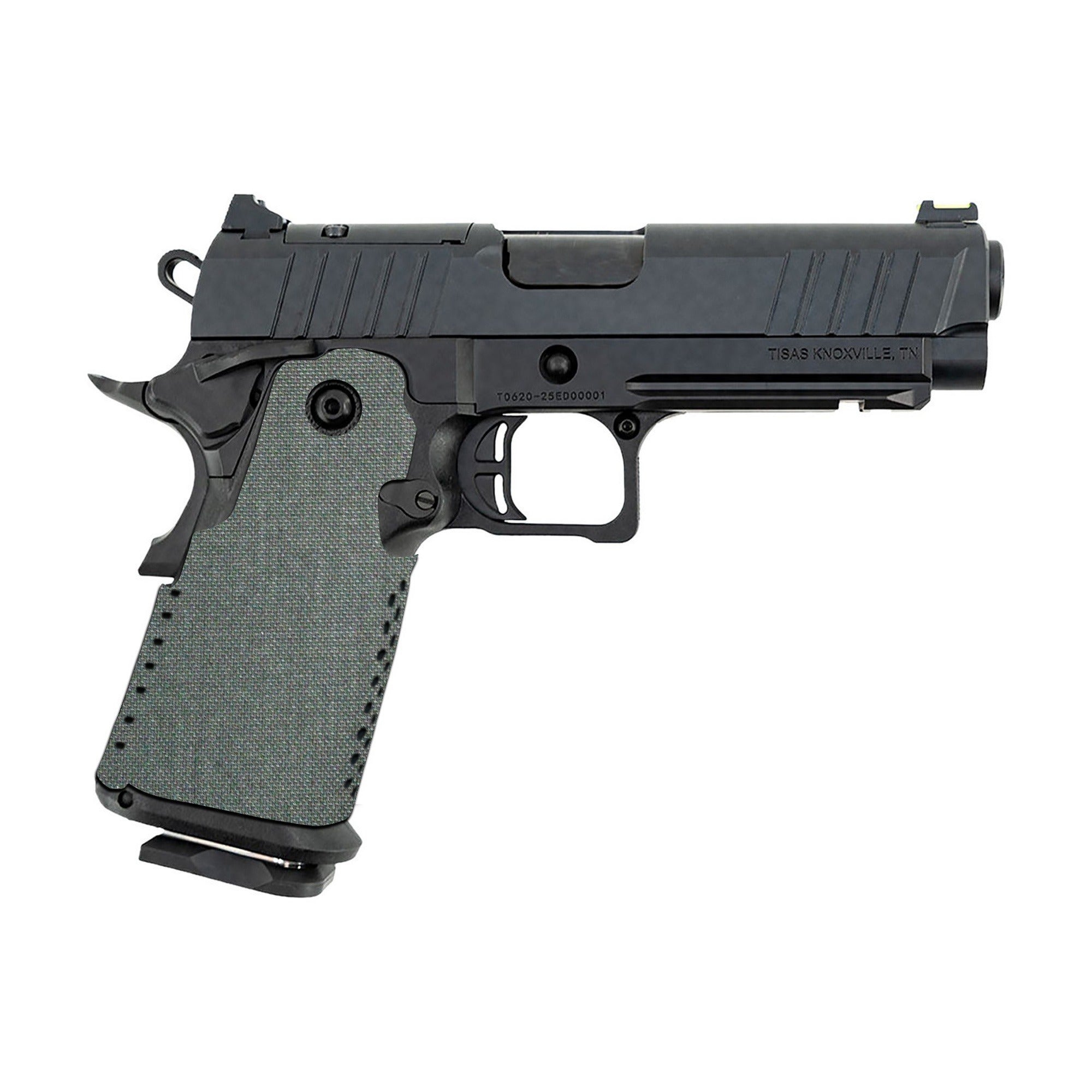 Tisas 1911 Double Stack (9mm) Cordura grip wrap, Ranger Green