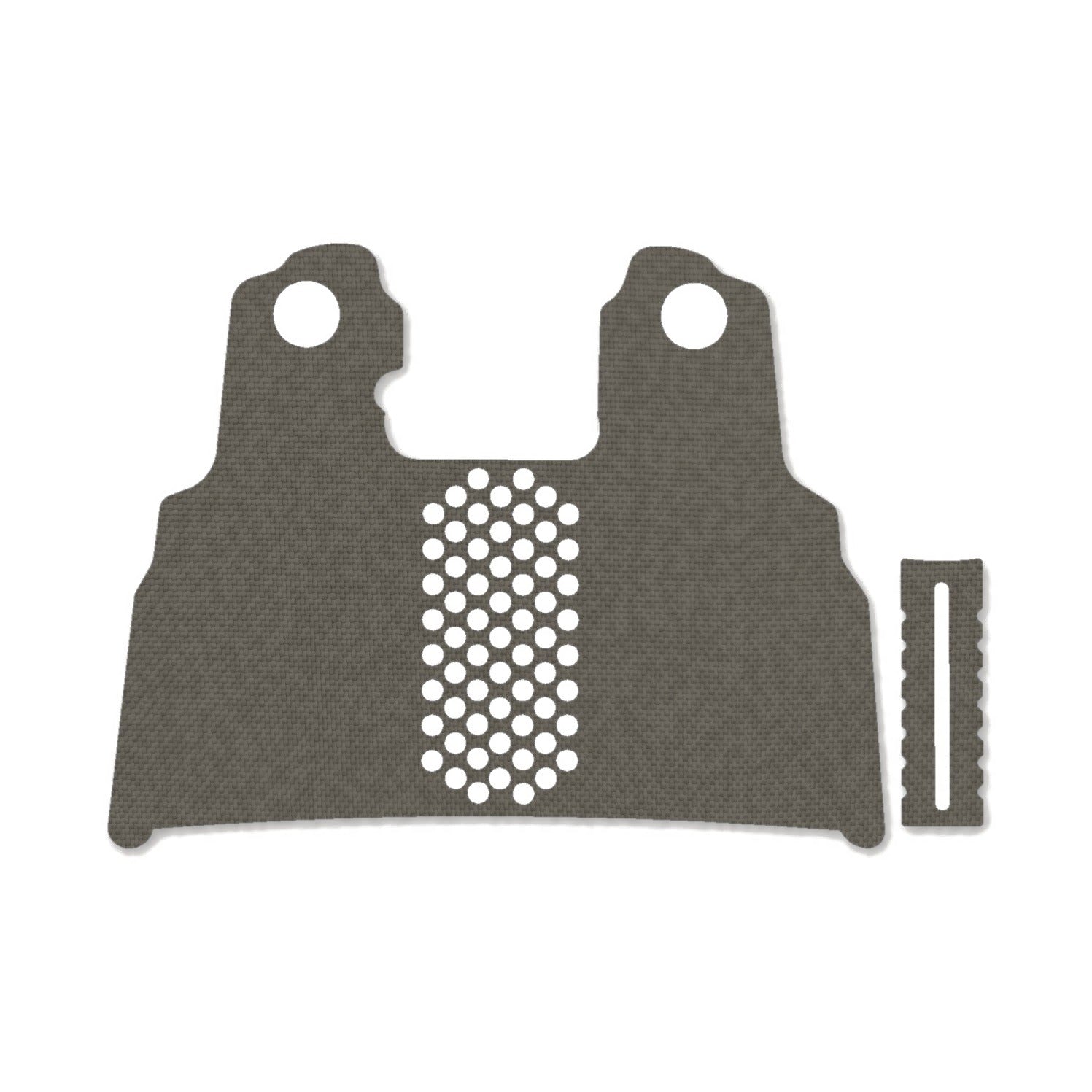 Tisas 1911 Double Stack (9mm) grip wrap kit outline, Ranger Green