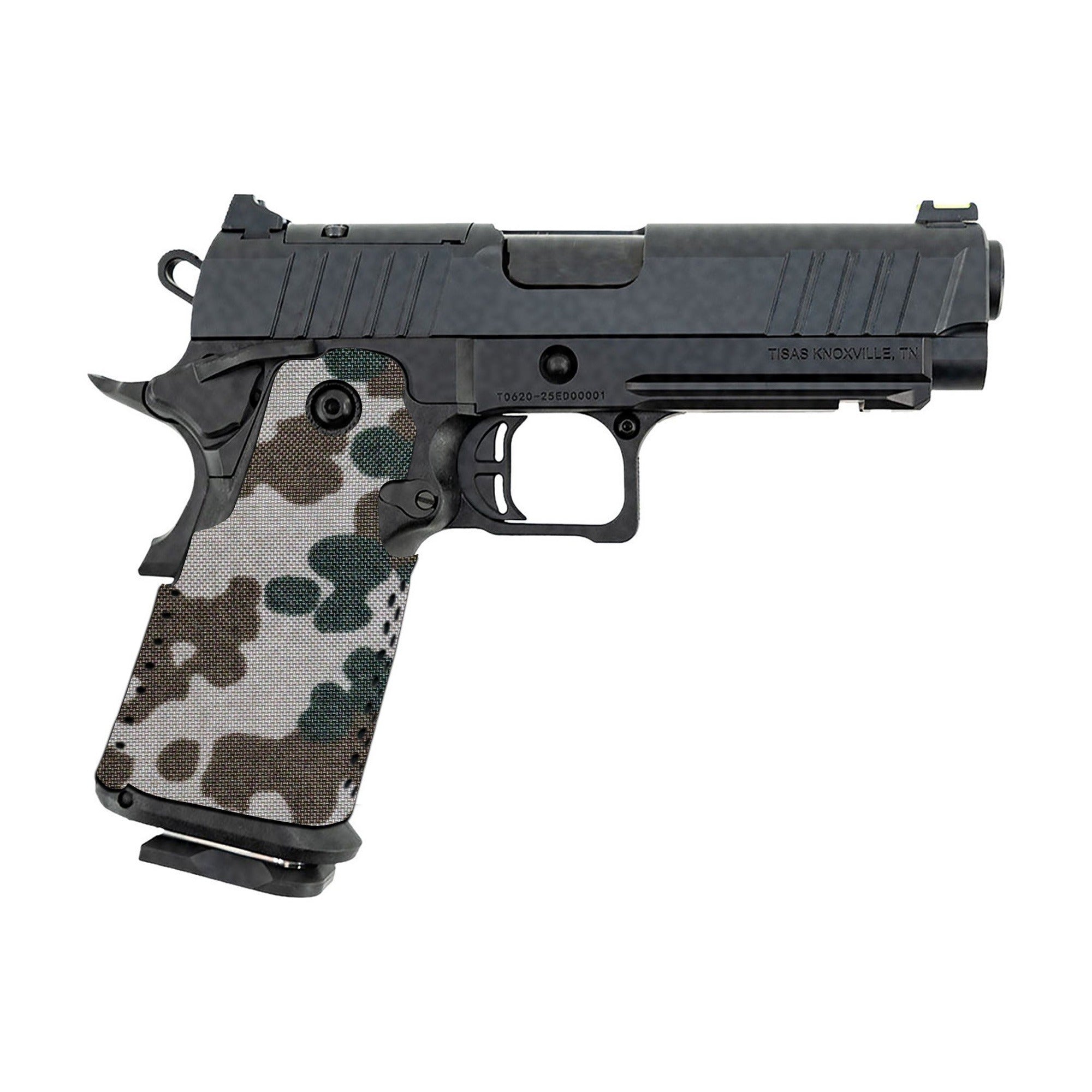Tisas 1911 Double Stack (9mm) Cordura grip wrap, Tropentarn