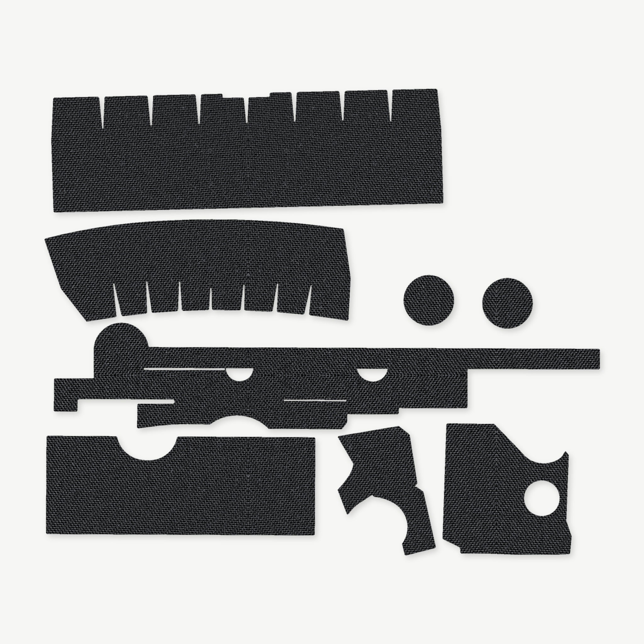 Optic Wrap Kit for Trijicon ACOG TA33 (3x30) - die-cut Cordura 1000D kit pieces in Black - Combat Textiles