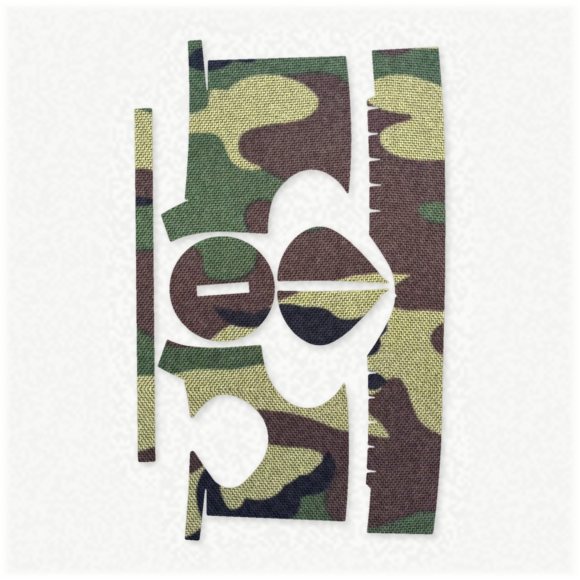 Trijicon MRO optic wrap kit outline, M81 Woodland