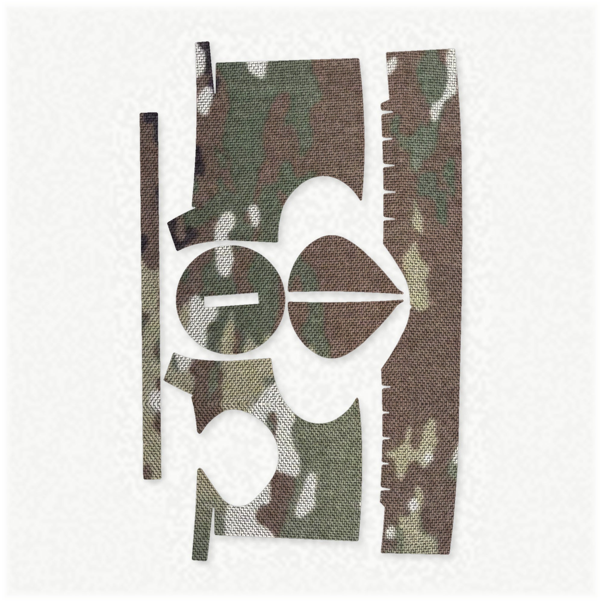 Trijicon MRO optic wrap kit outline, MultiCam