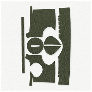 Trijicon MRO optic wrap kit outline, OD Green