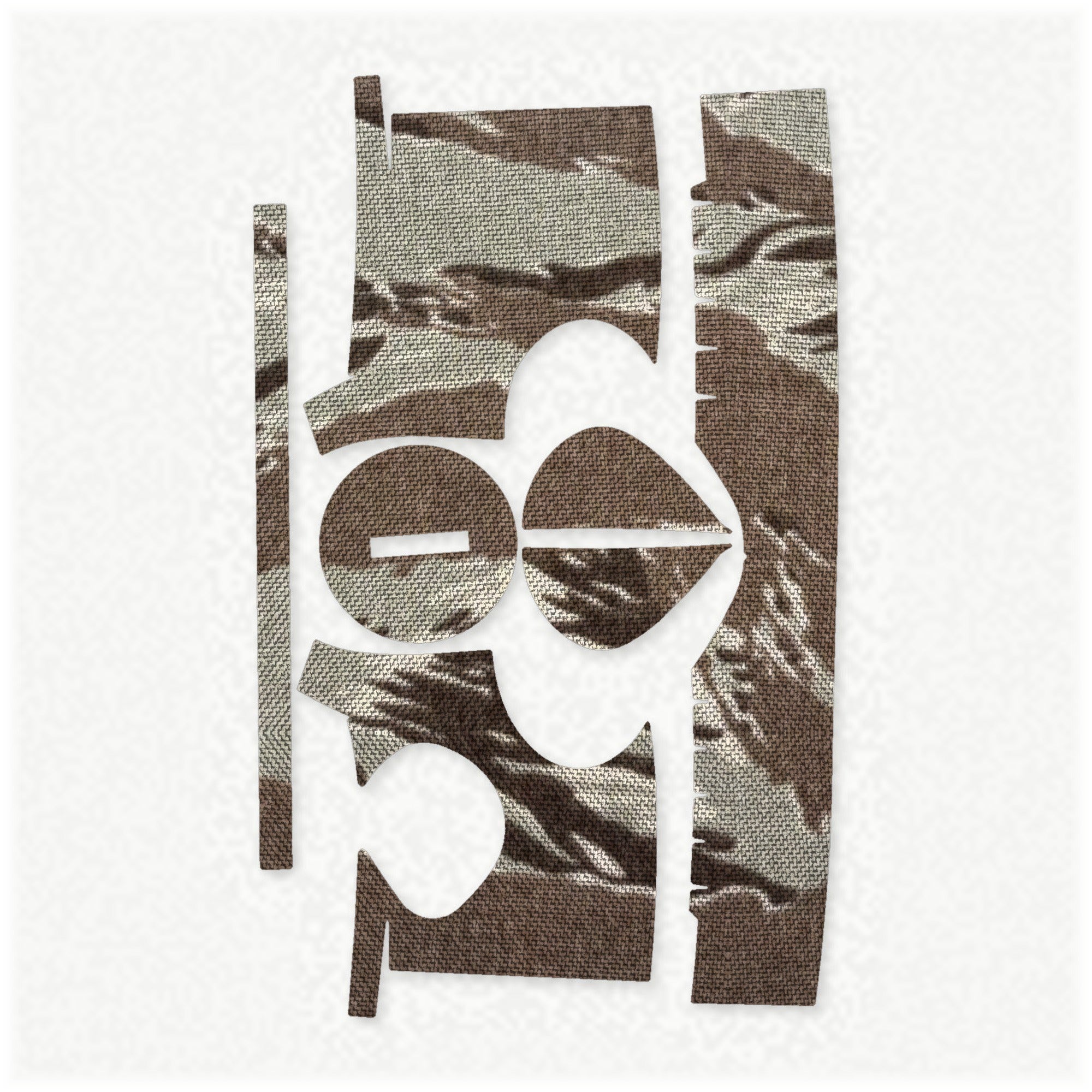 Trijicon MRO optic wrap kit outline, Tiger Stripe (Desert)