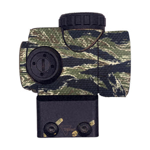 Trijicon MRO Cordura optic wrap, Tiger Stripe (Green/Black)