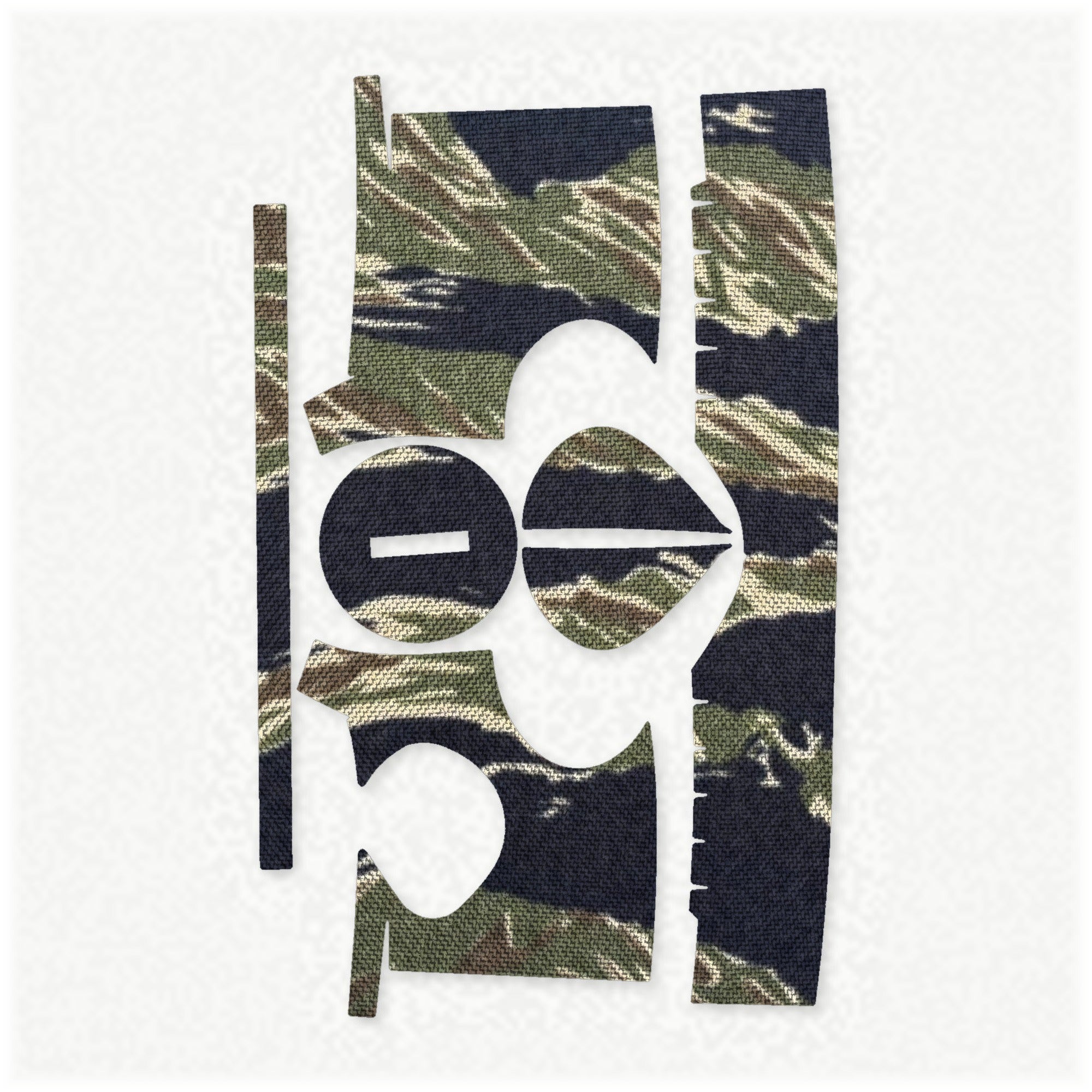 Trijicon MRO optic wrap kit outline, Tiger Stripe (Green/Black)