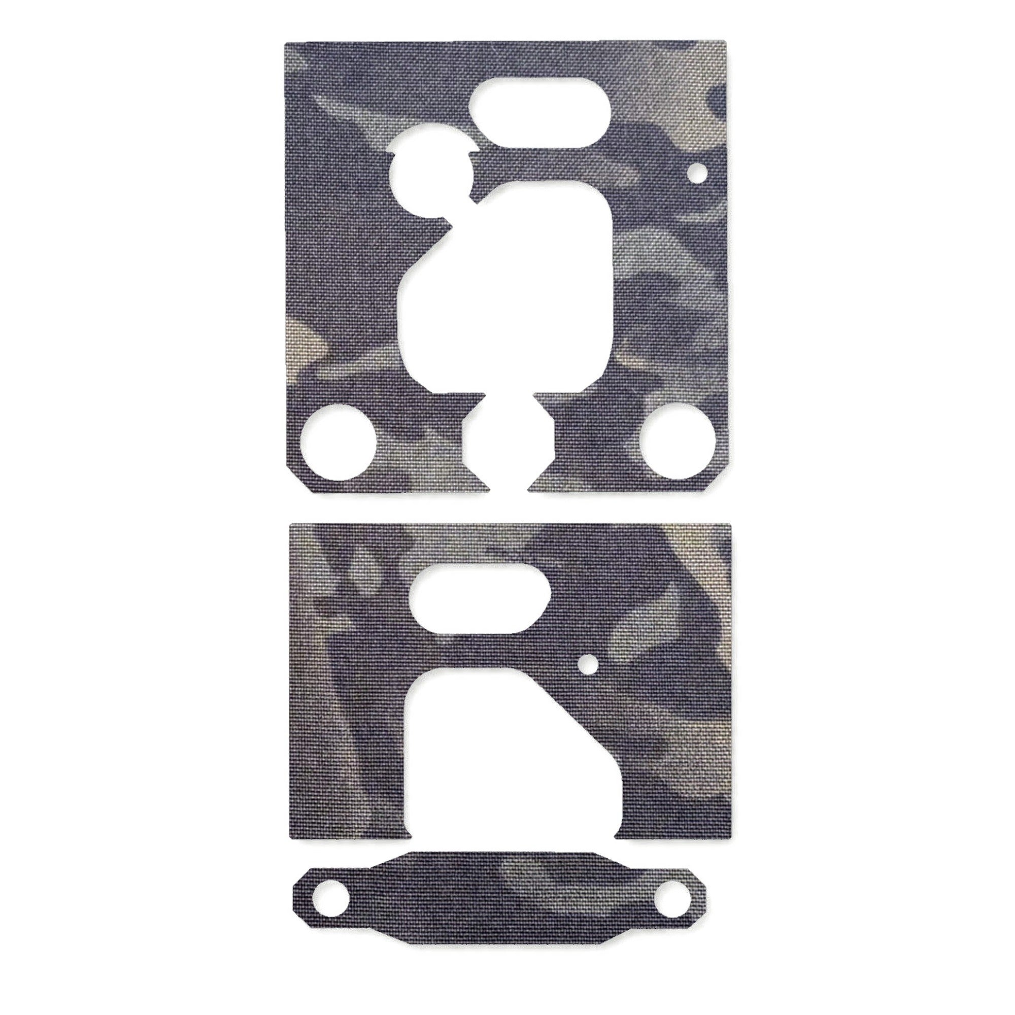 Unity Tactical FAST Micro optic wrap kit outline, MultiCam Black