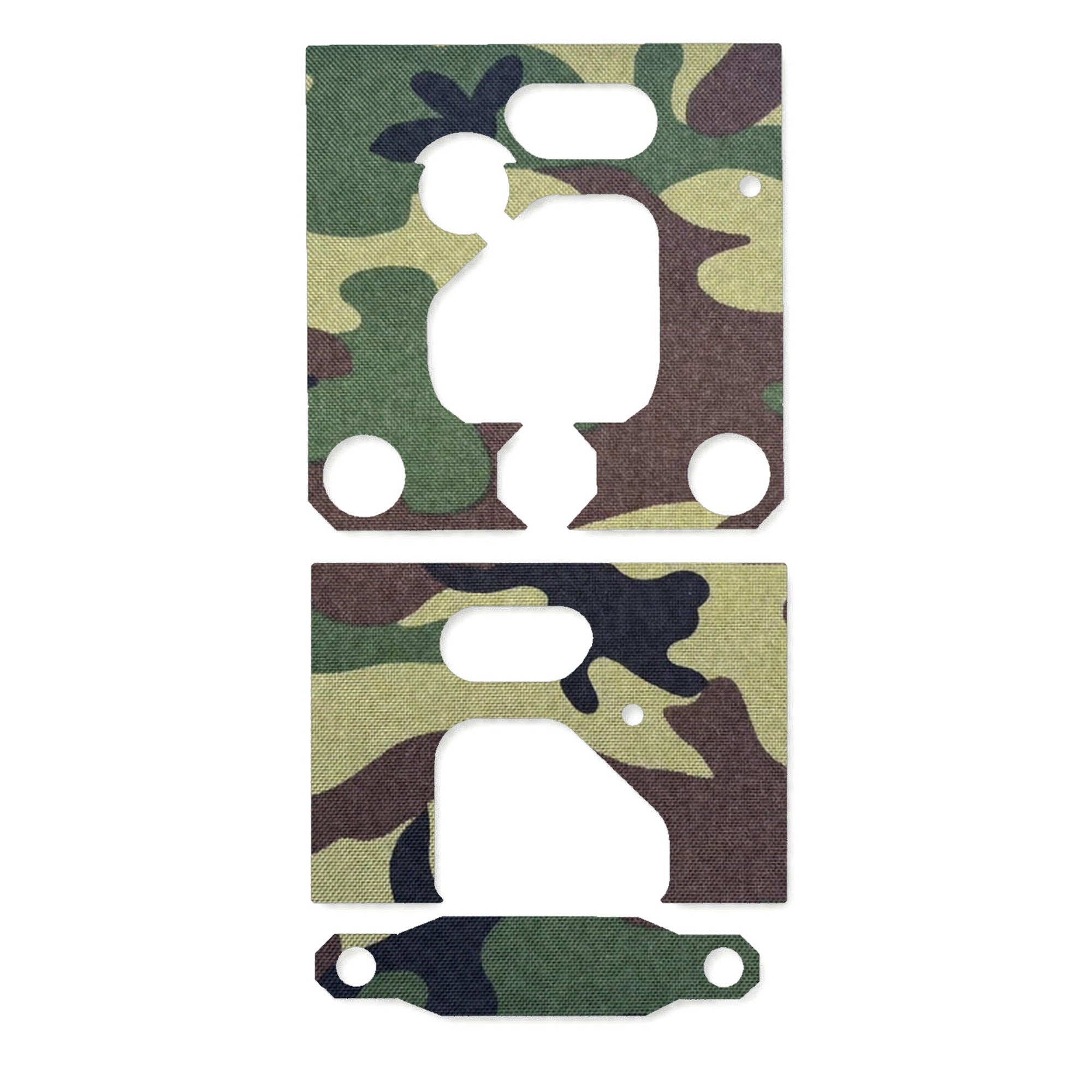 Unity Tactical FAST Micro optic wrap kit outline, M81 Woodland