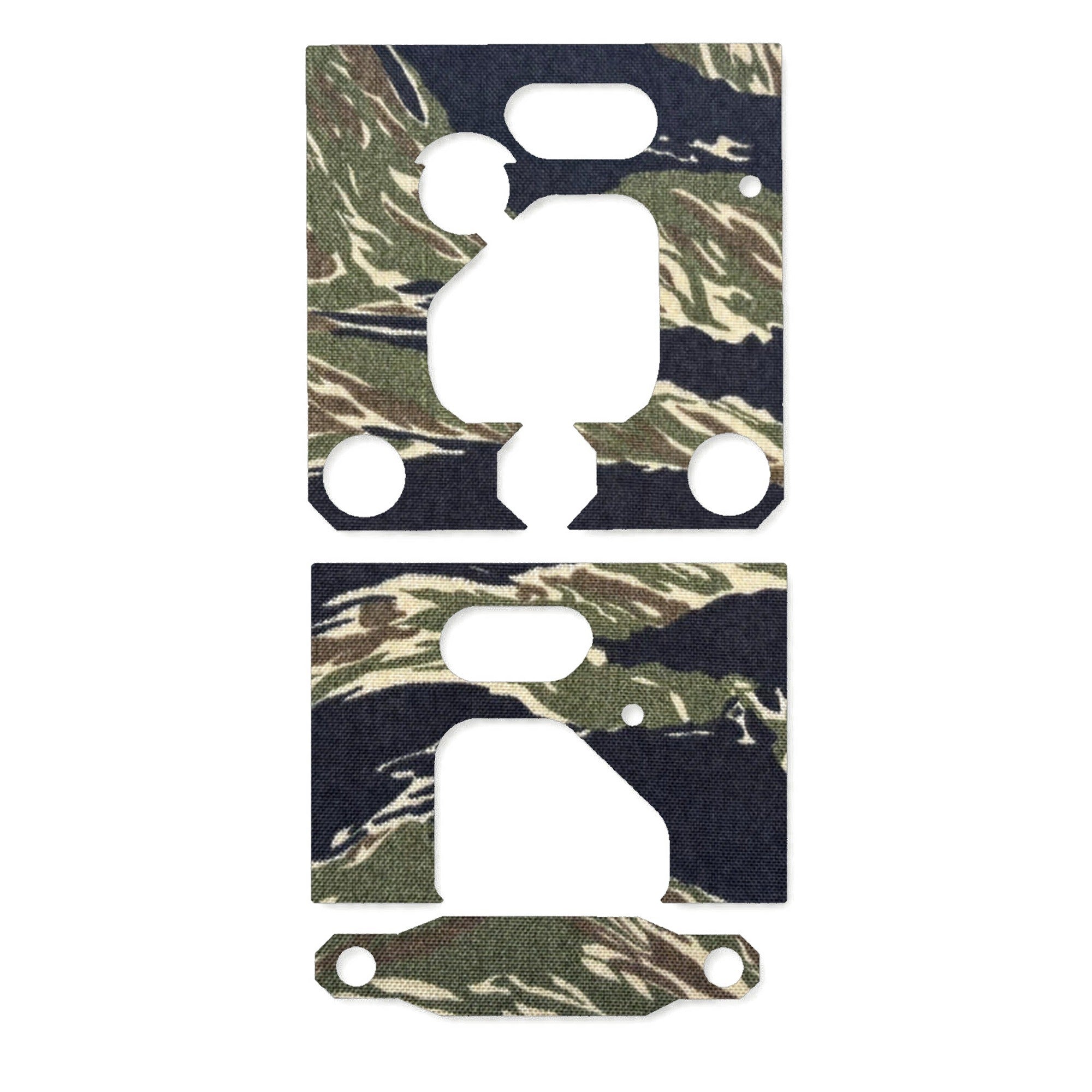 Unity Tactical FAST Micro optic wrap kit outline, Tiger Stripe (Green/Black)