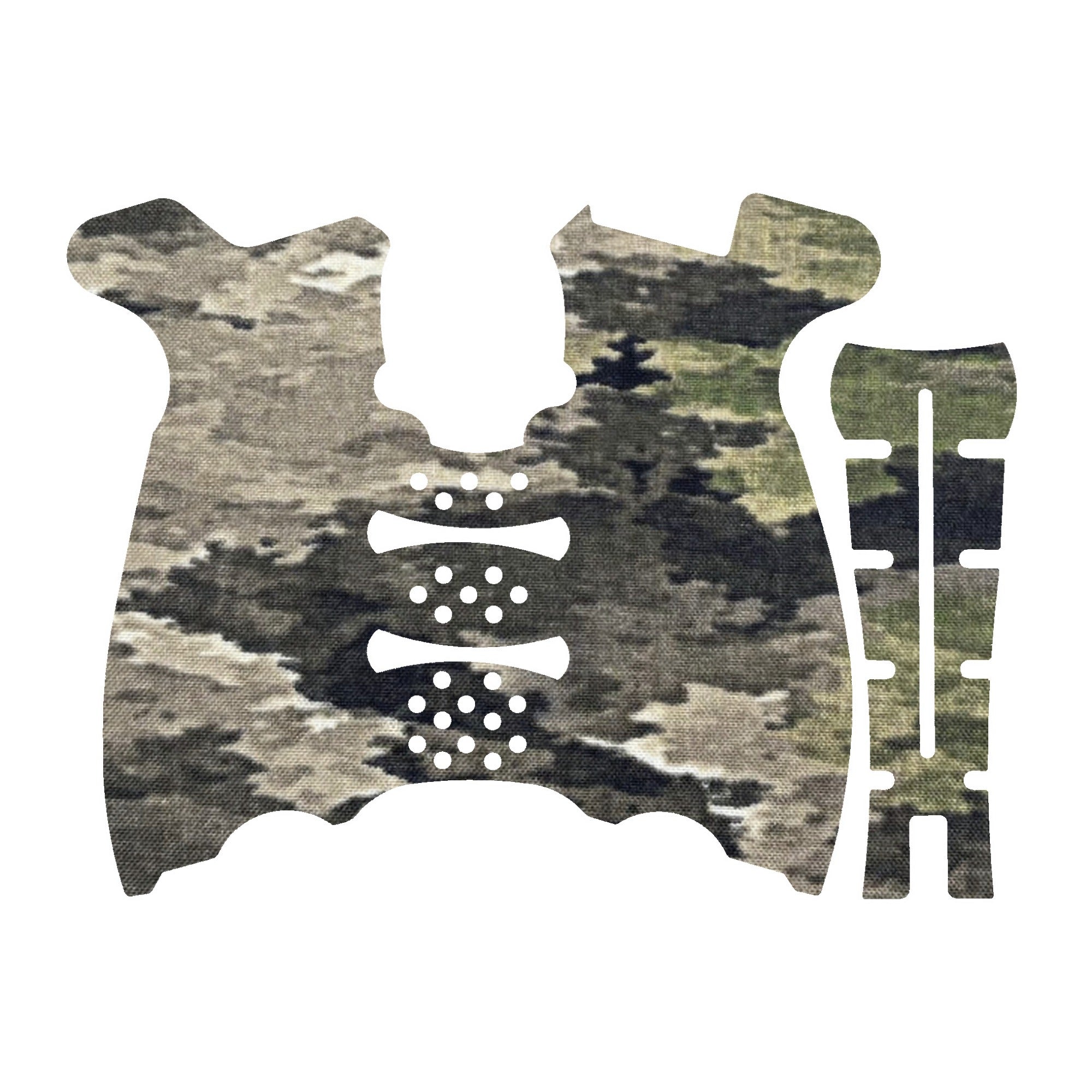 HK VP9 grip wrap kit outline, A-TACS iX