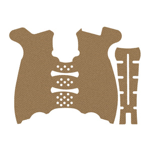HK VP9 grip wrap kit outline, Coyote