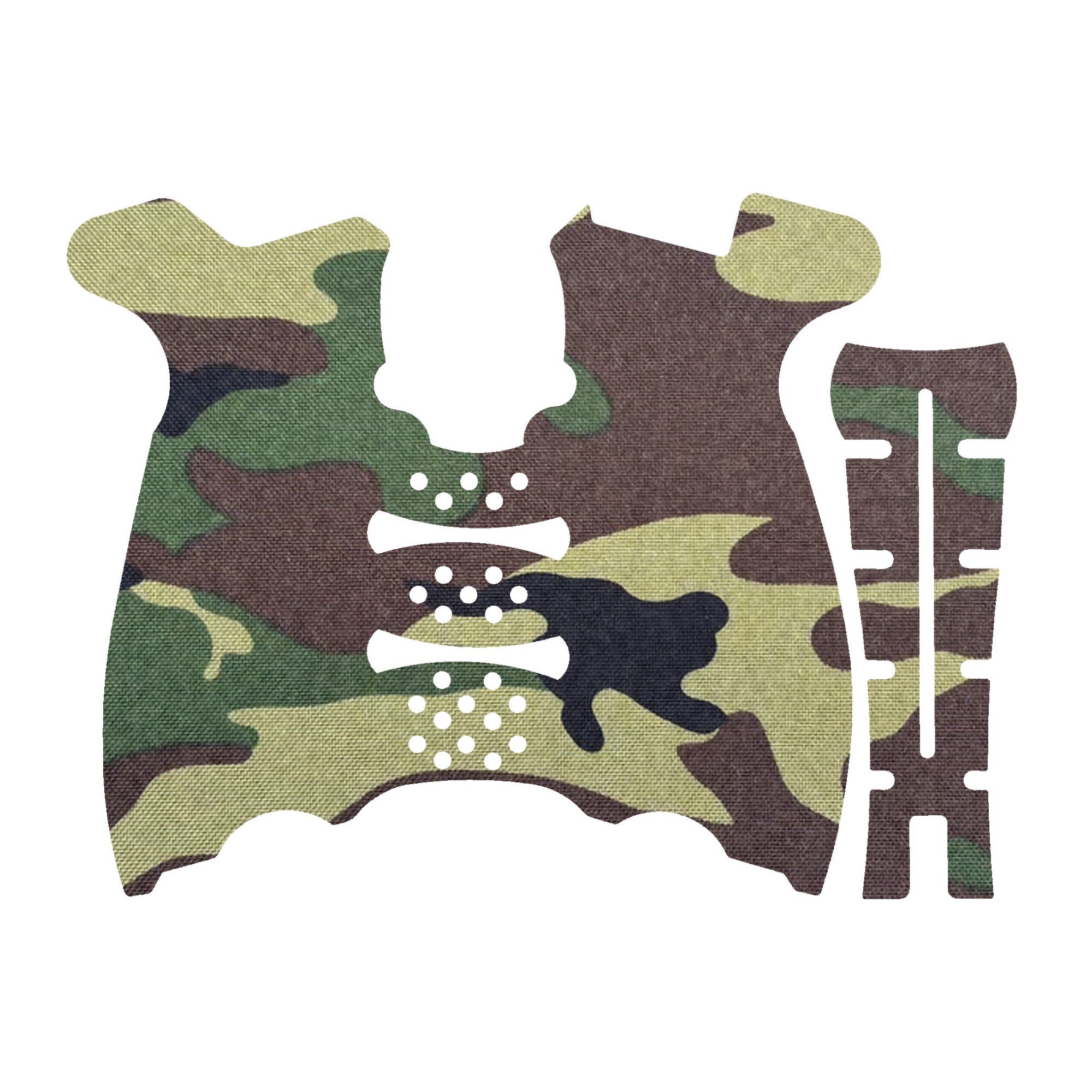 HK VP9 grip wrap kit outline, M81 Woodland