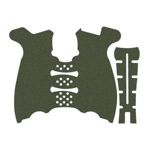 HK VP9 grip wrap kit outline, OD Green