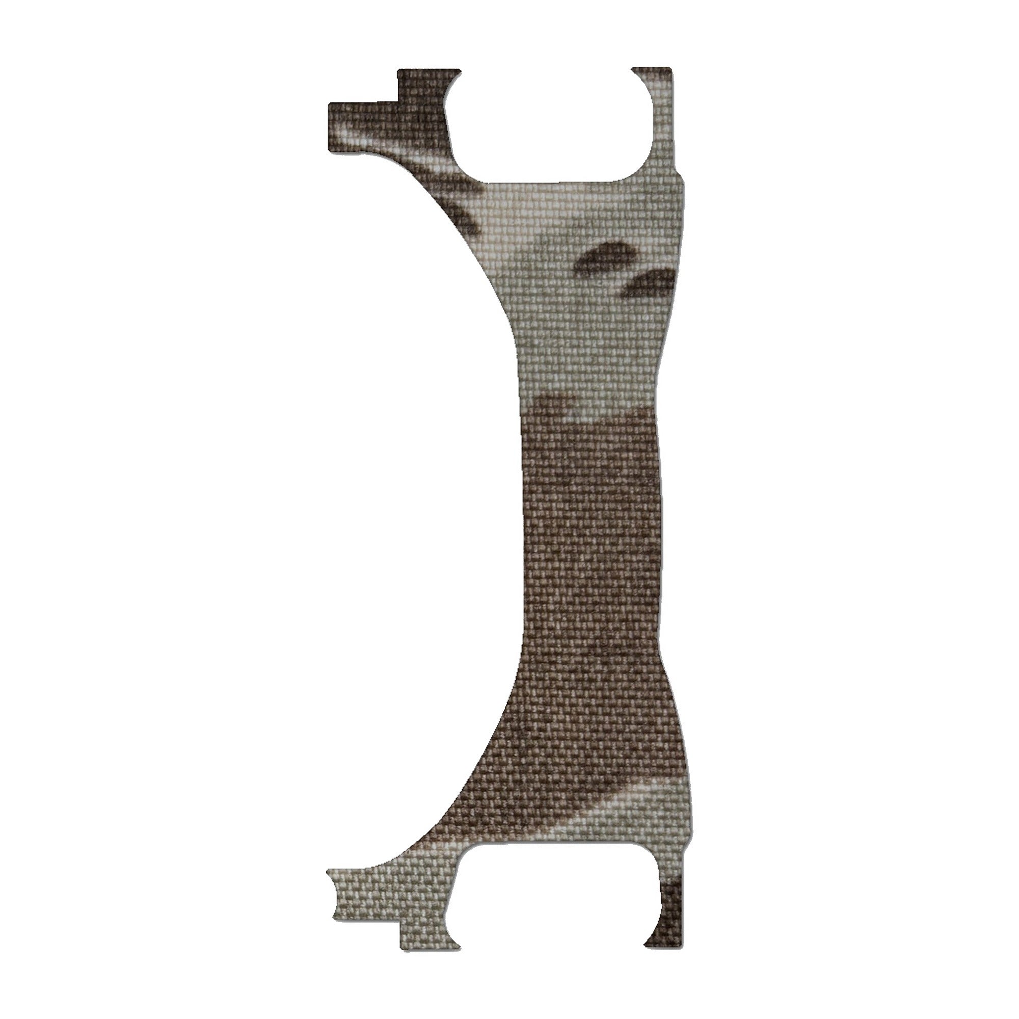 Vortex Defender CCW optic wrap kit outline, Tiger Stripe (Desert)
