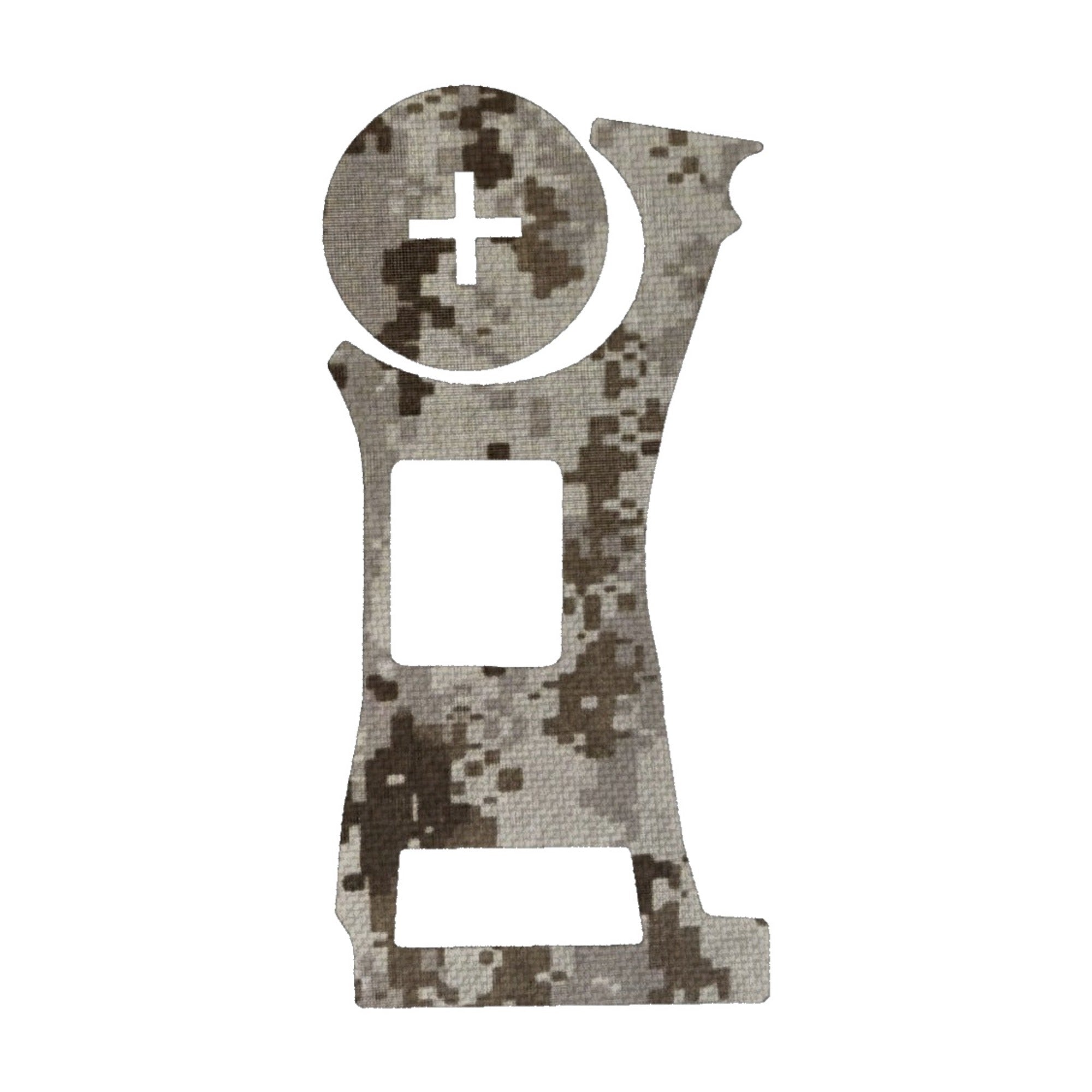 Vortex Defender CCW (Enclosed) optic wrap kit outline, ACU (Desert)
