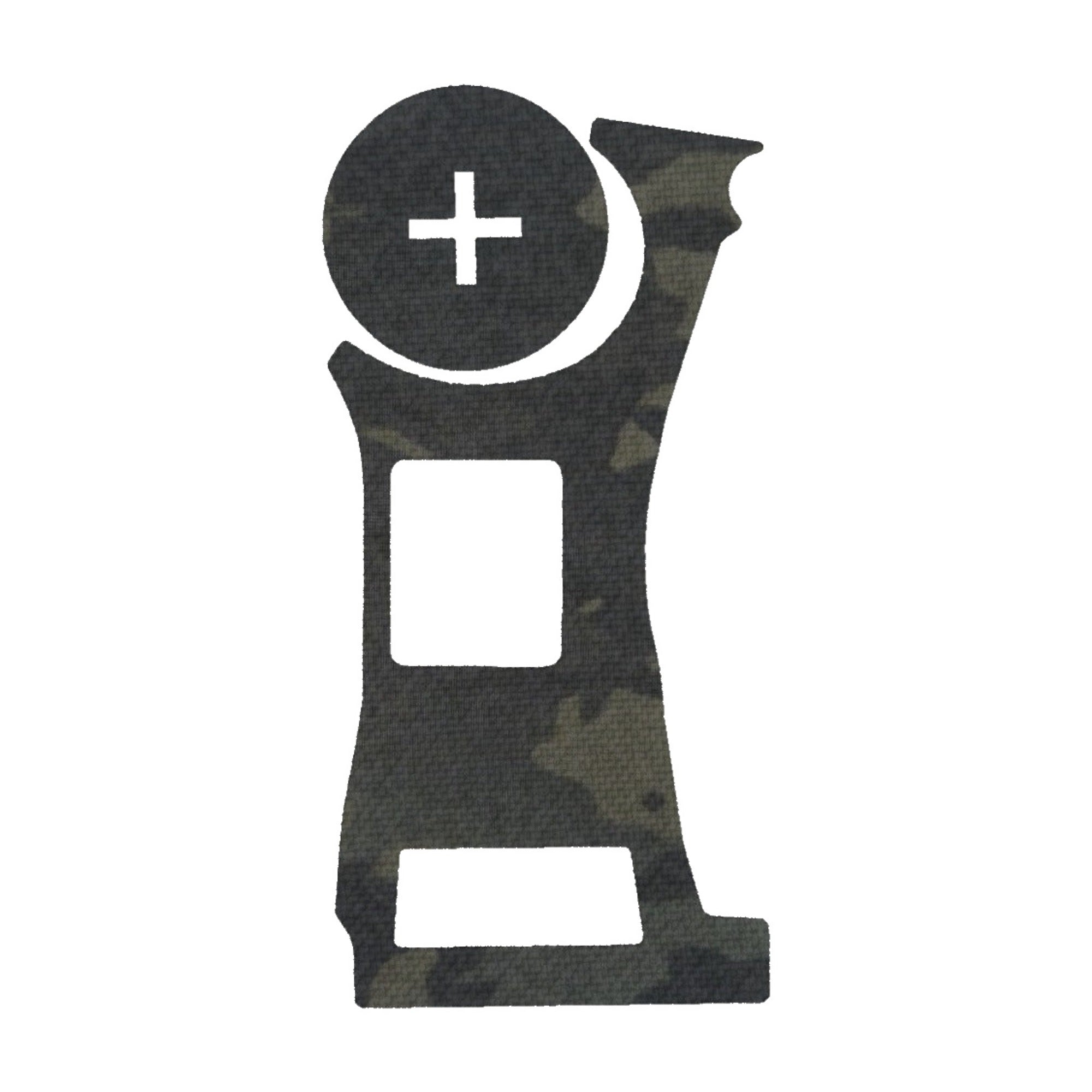 Vortex Defender CCW (Enclosed) optic wrap kit outline, MultiCam Black