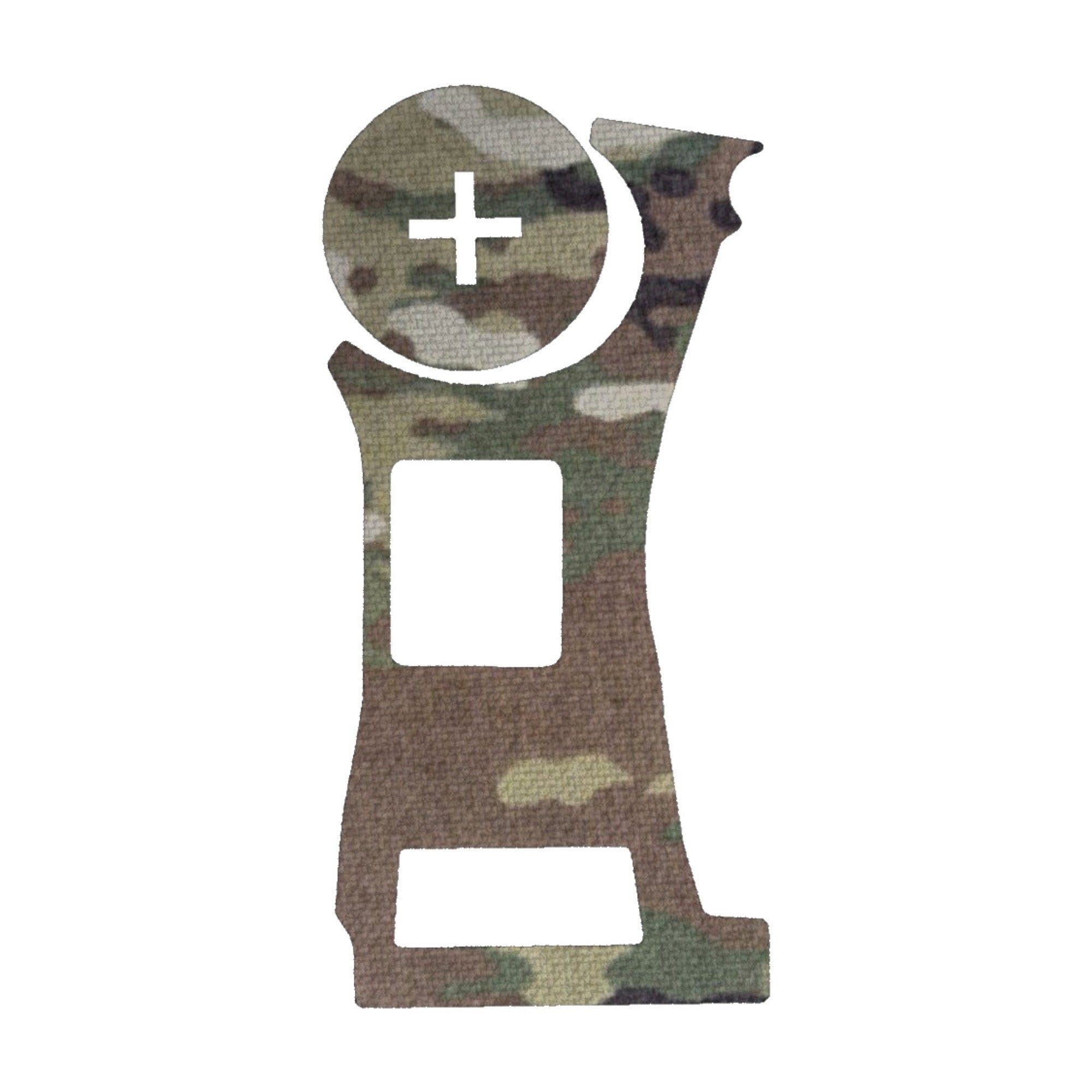 Vortex Defender CCW (Enclosed) optic wrap kit outline, MultiCam