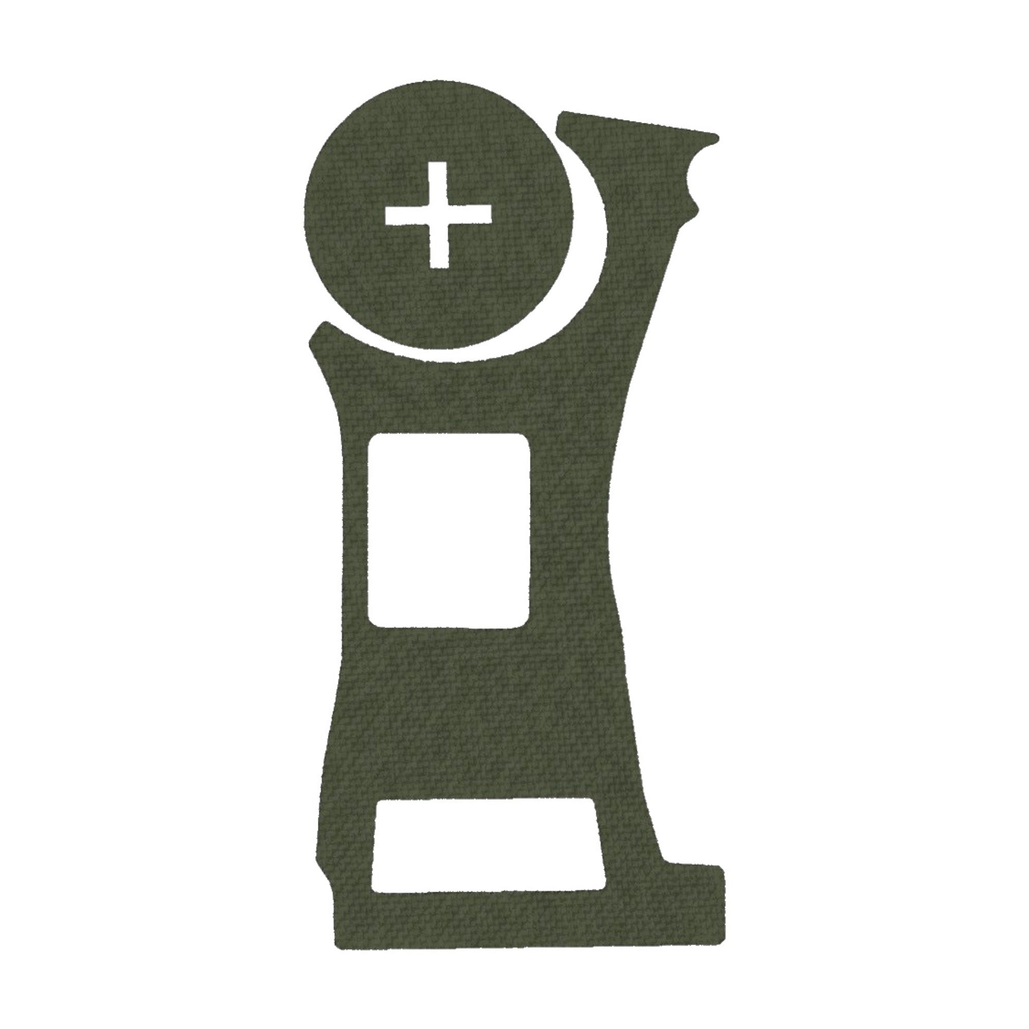 Vortex Defender CCW (Enclosed) optic wrap kit outline, OD Green