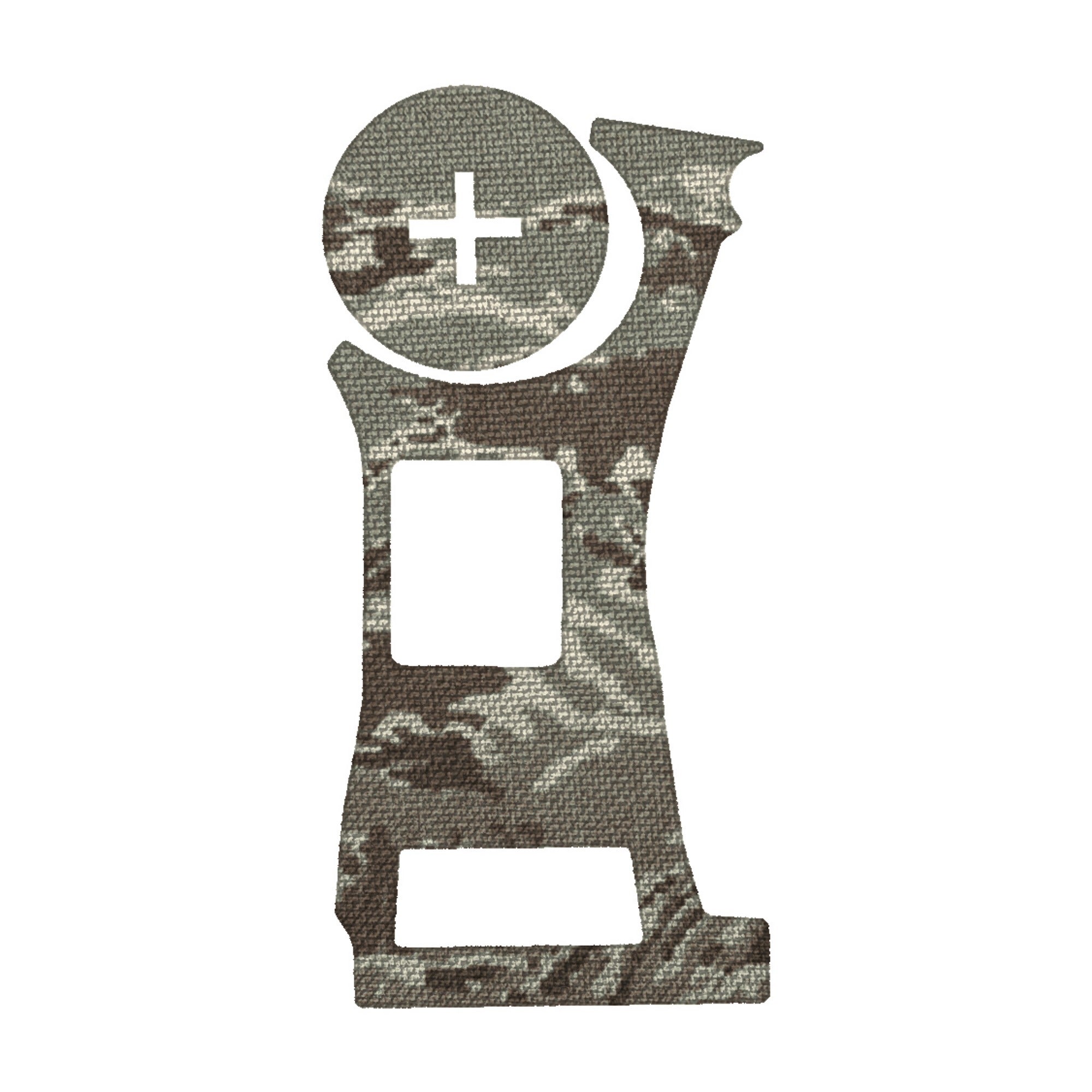 Vortex Defender CCW (Enclosed) optic wrap kit outline, Tiger Stripe (ABU)