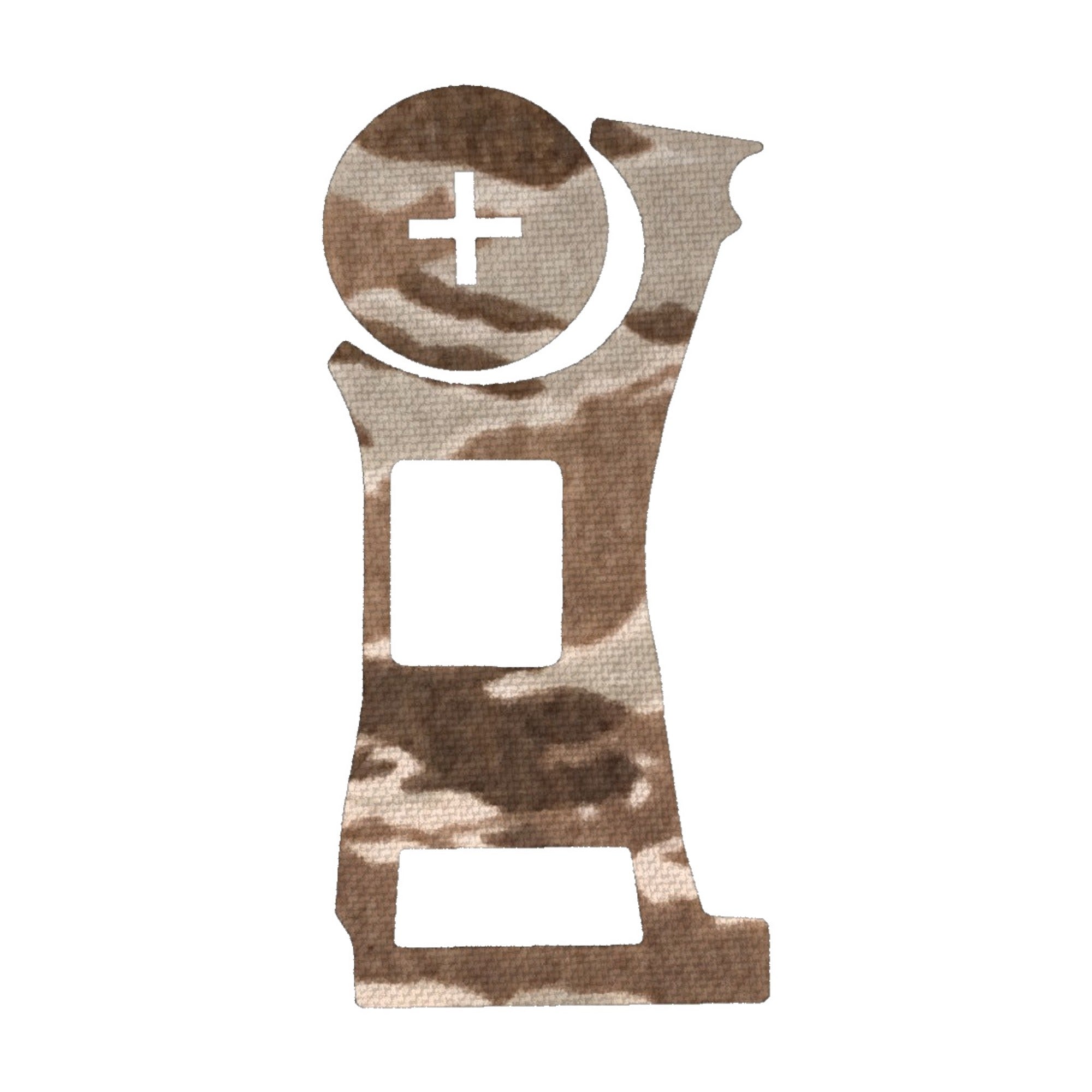 Vortex Defender CCW (Enclosed) optic wrap kit outline, Tiger Stripe (Desert)