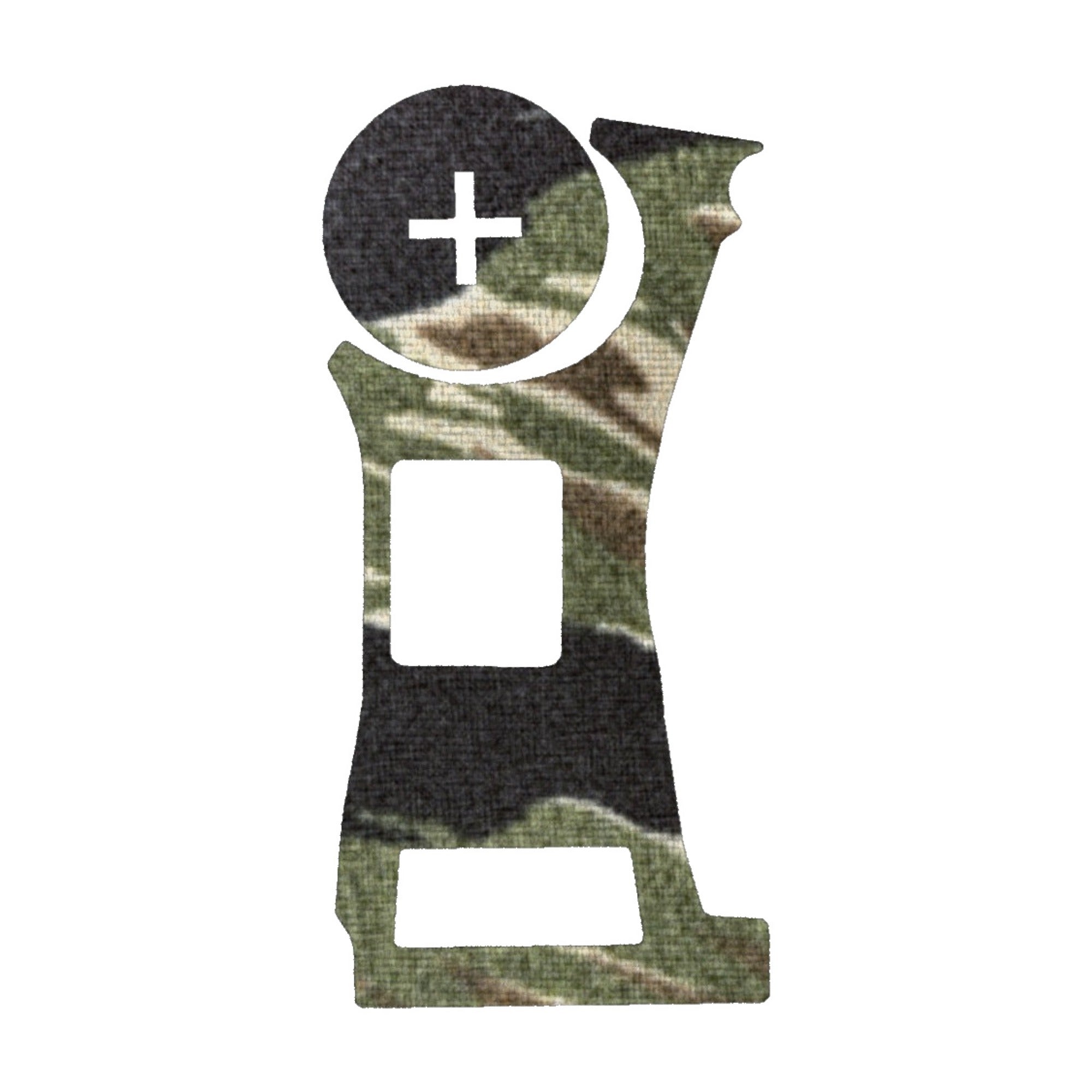 Vortex Defender CCW (Enclosed) optic wrap kit outline, Tiger Stripe (Green/Black)