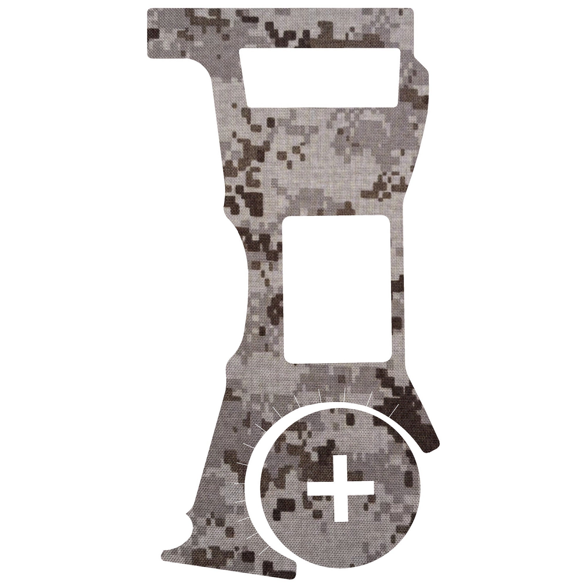 Vortex Defender ST (Enclosed) optic wrap kit outline, ACU (Desert)