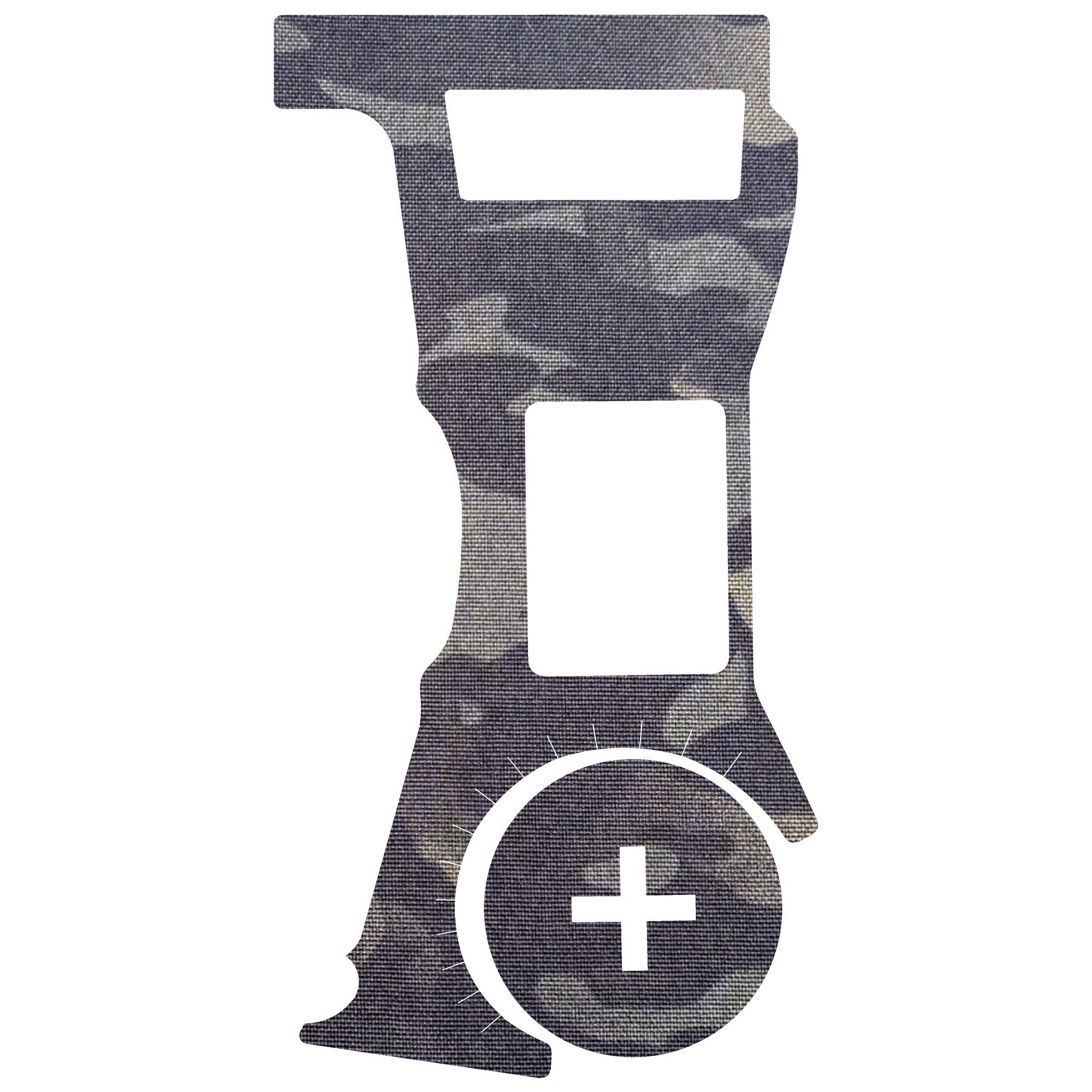 Vortex Defender ST (Enclosed) optic wrap kit outline, MultiCam Black