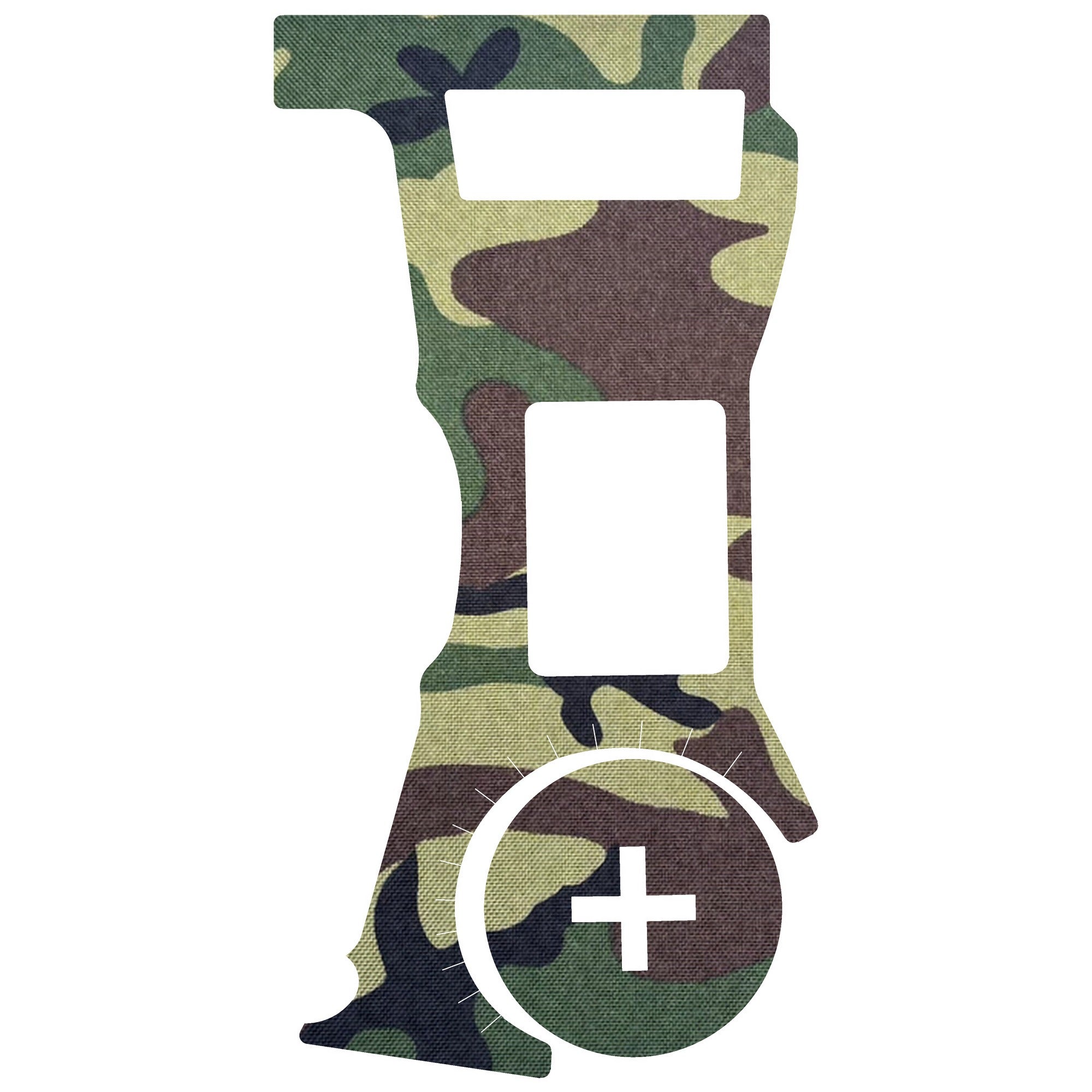 Vortex Defender ST (Enclosed) optic wrap kit outline, M81 Woodland