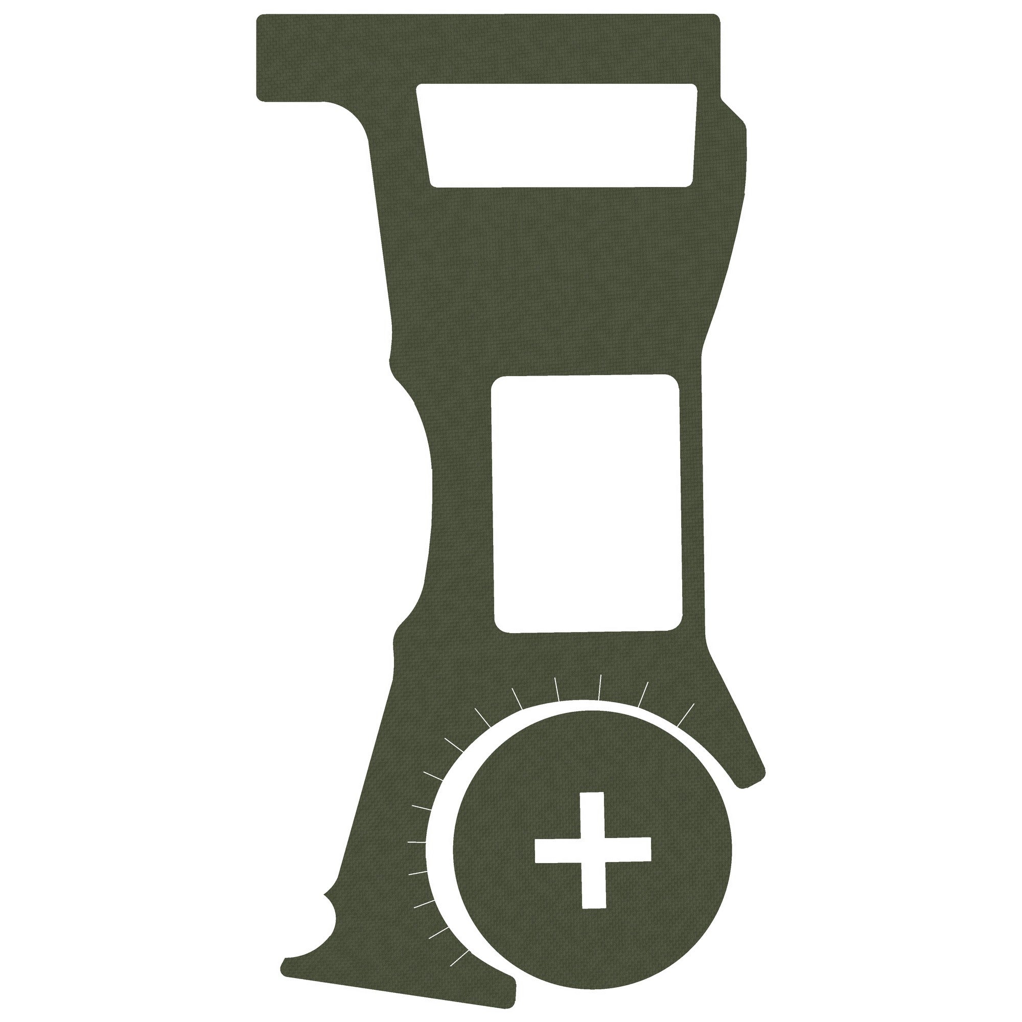 Vortex Defender ST (Enclosed) optic wrap kit outline, OD Green