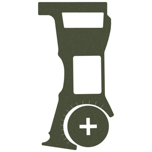 Vortex Defender ST (Enclosed) optic wrap kit outline, OD Green