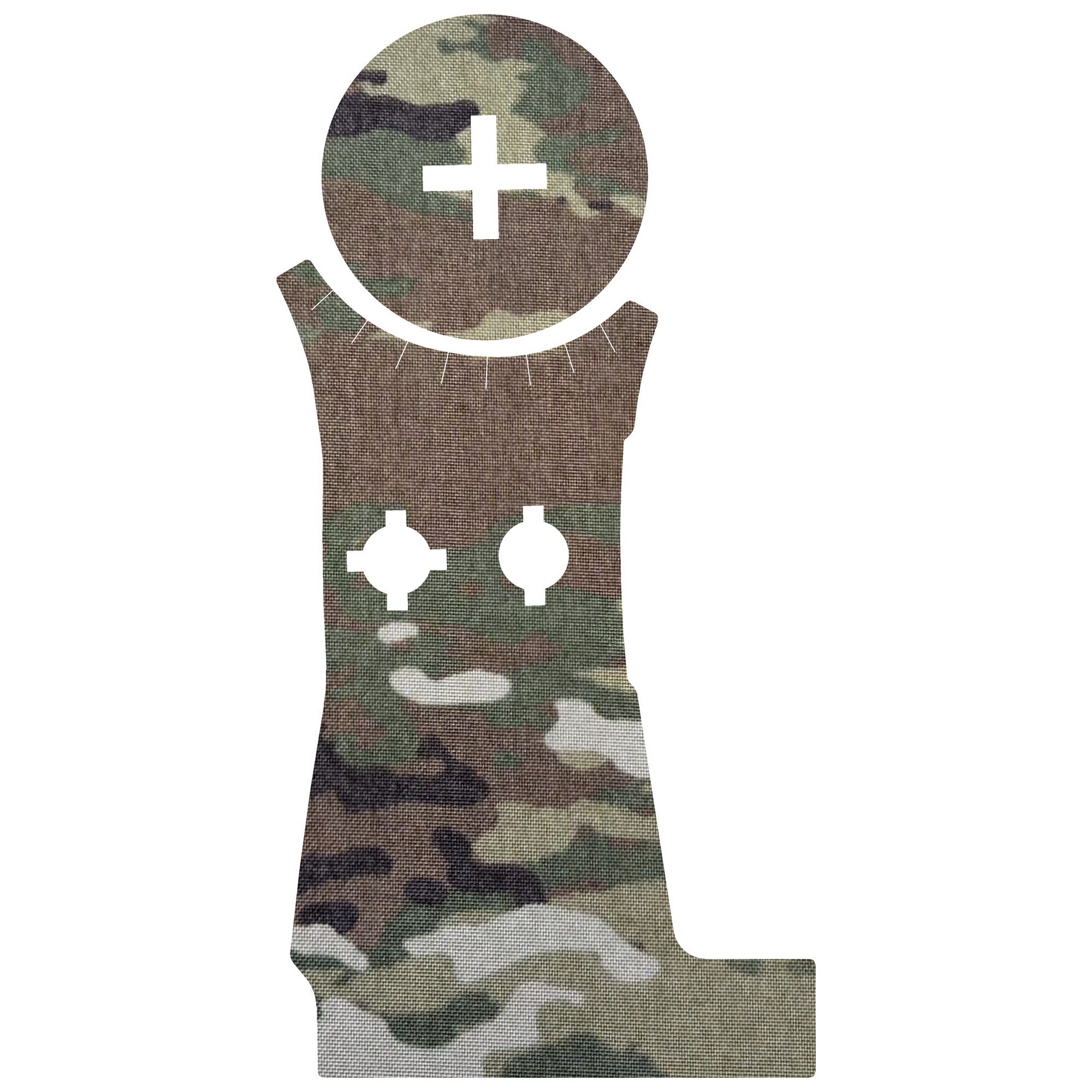 Vortex Venom (Enclosed) optic wrap kit outline, MultiCam