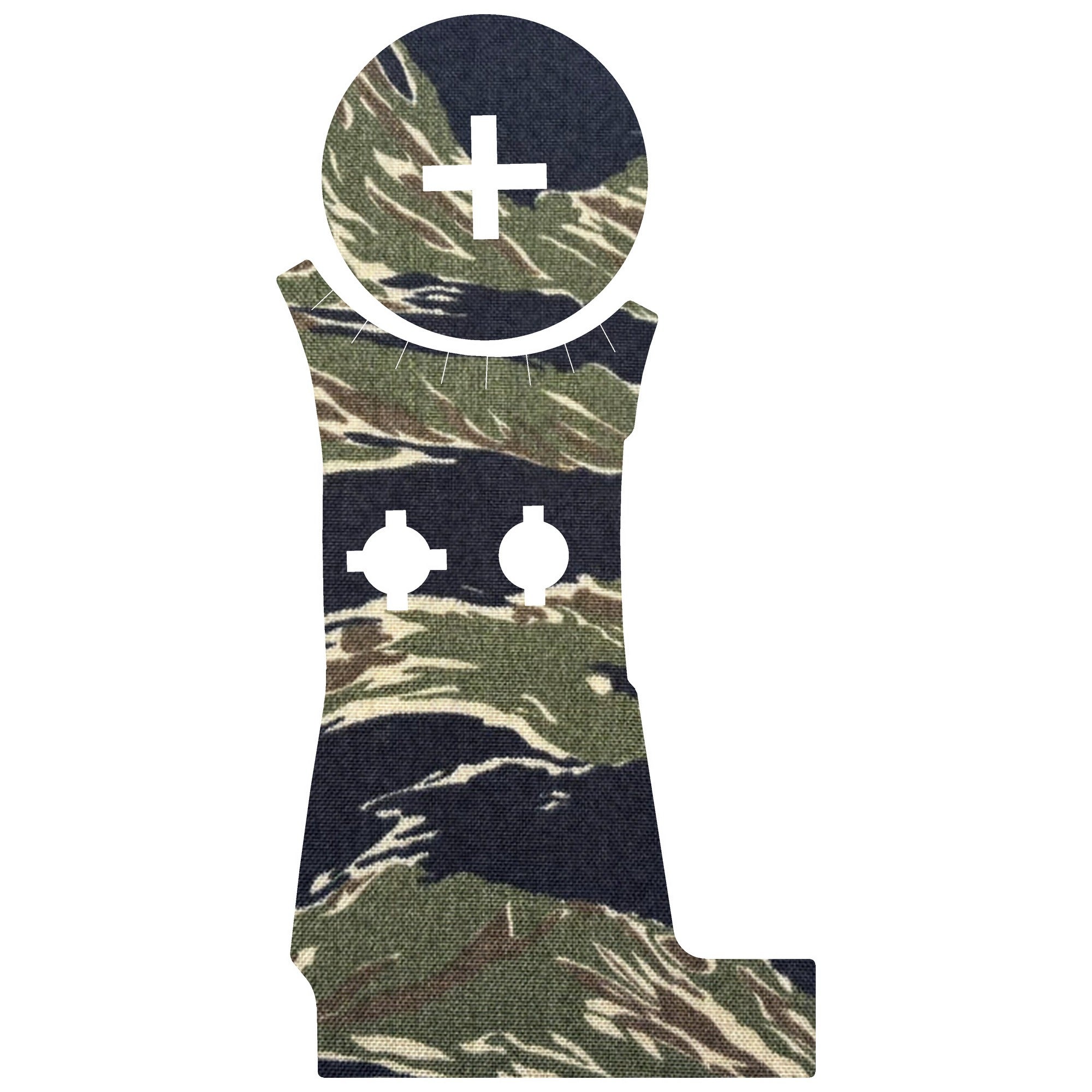 Vortex Venom (Enclosed) optic wrap kit outline, Tiger Stripe (Green/Black)
