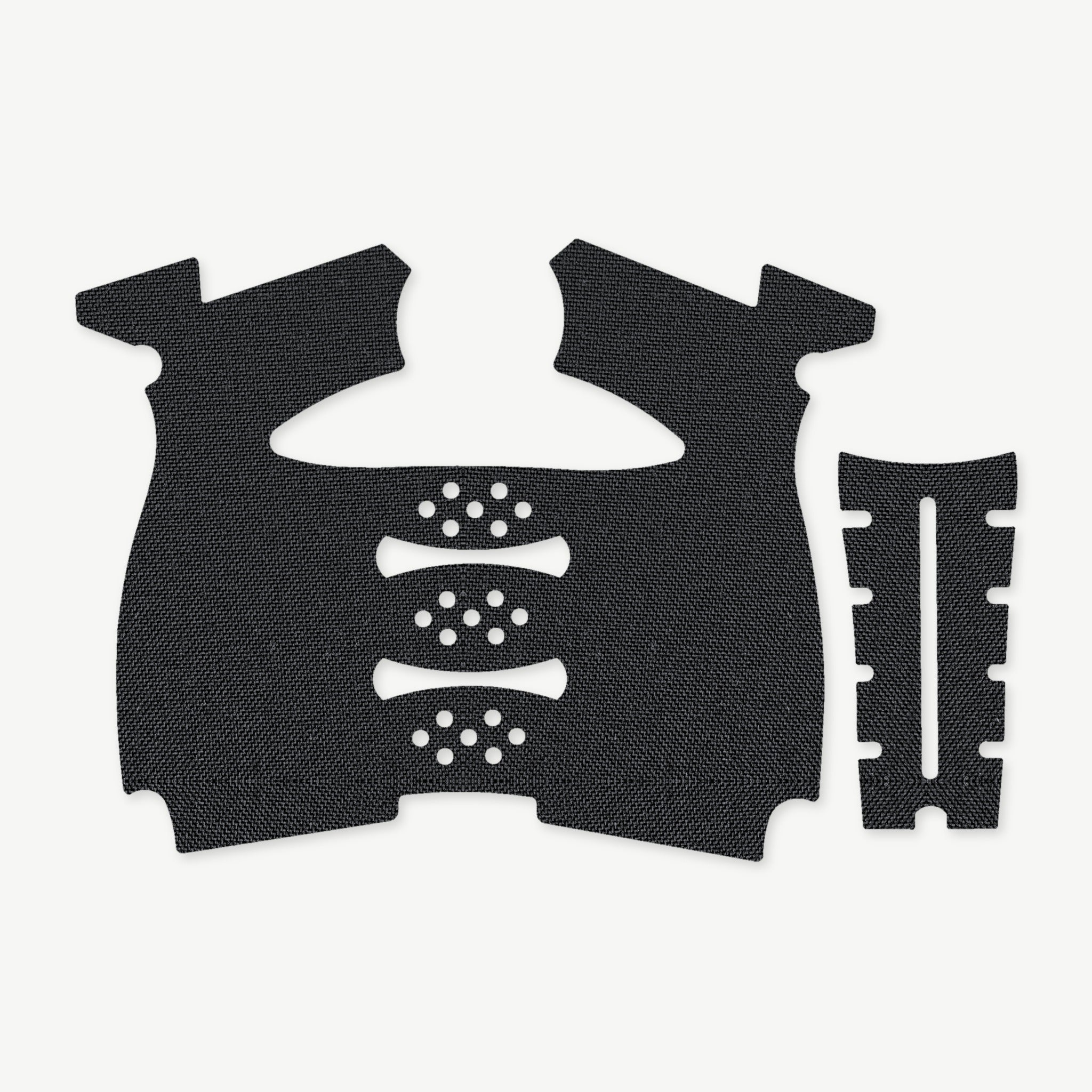 Grip Kit for Walther PPQ / Q4 TAC / Q5 Match - die-cut Cordura 1000D kit pieces in Black - Combat Textiles