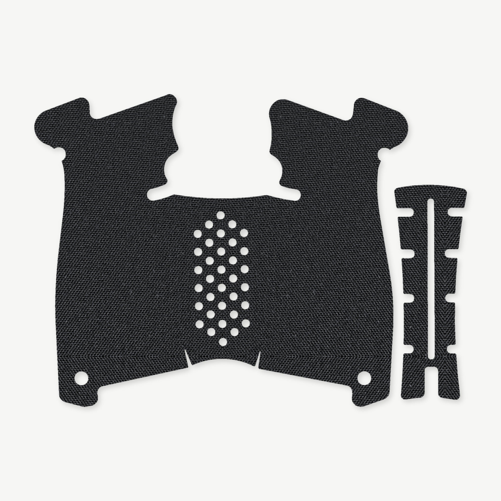 Grip Kit for Walther PDP F - die-cut Cordura 1000D kit pieces in Black - Combat Textiles