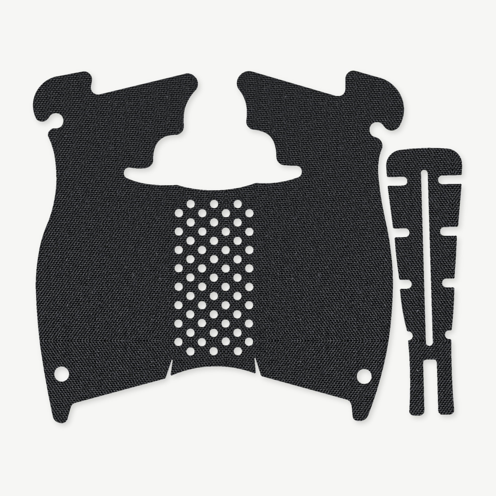 Grip Kit for Walther PDP (Full Size) - die-cut Cordura 1000D kit pieces in Black - Combat Textiles