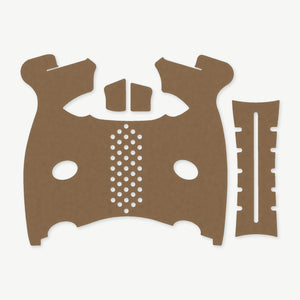 Grip Kit for FN 509 - die-cut Cordura 1000D kit pieces in Coyote - Combat Textiles